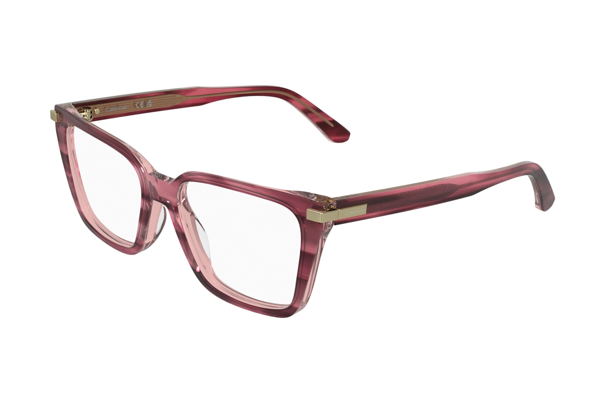 Calvin Klein CK26515 604 TRANSPARENT STRIPED BURGUNDY Calvin Klein CK26515 604 TRANSPARENT STRIPED BURGUNDY
