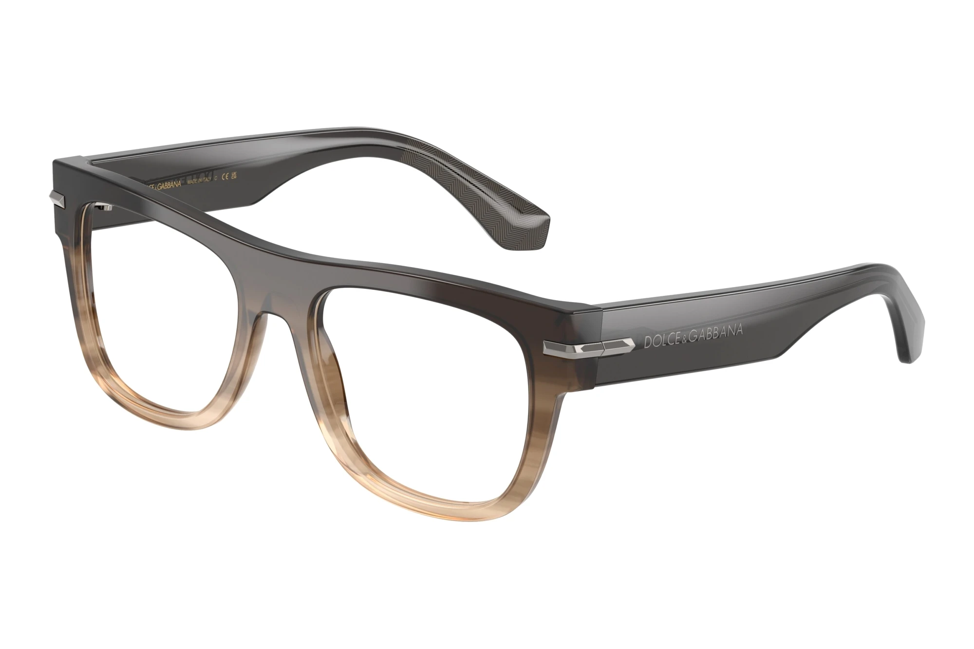 Dolce & Gabbana DG3407 3484 Gradient Striped Grey Dolce & Gabbana DG3407 3484 Gradient Striped Grey
