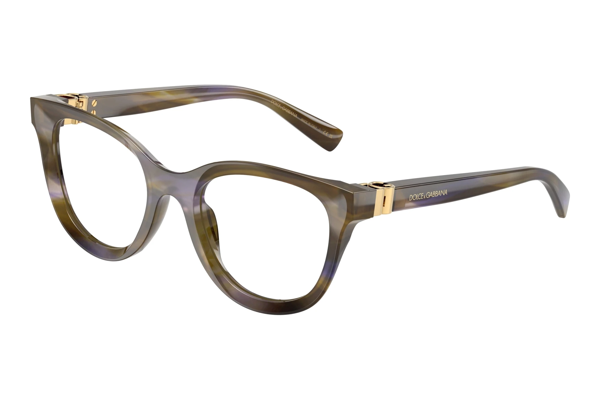 Dolce & Gabbana DG3437 3447 Striped Olive Dolce & Gabbana DG3437 3447 Striped Olive