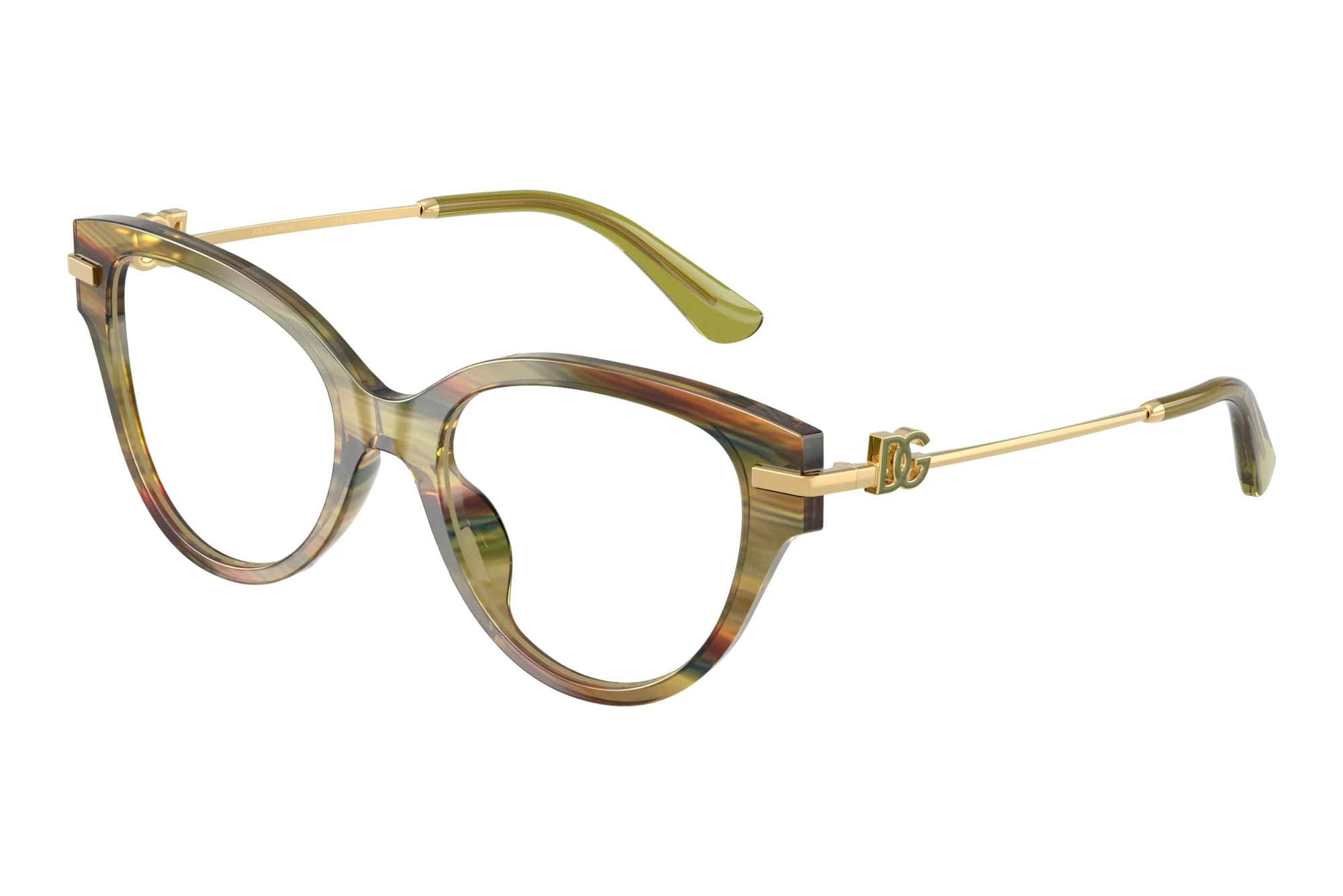 Dolce & Gabbana DG3438 3475 Striped Green Transparent Dolce & Gabbana DG3438 3475 Striped Green Transparent
