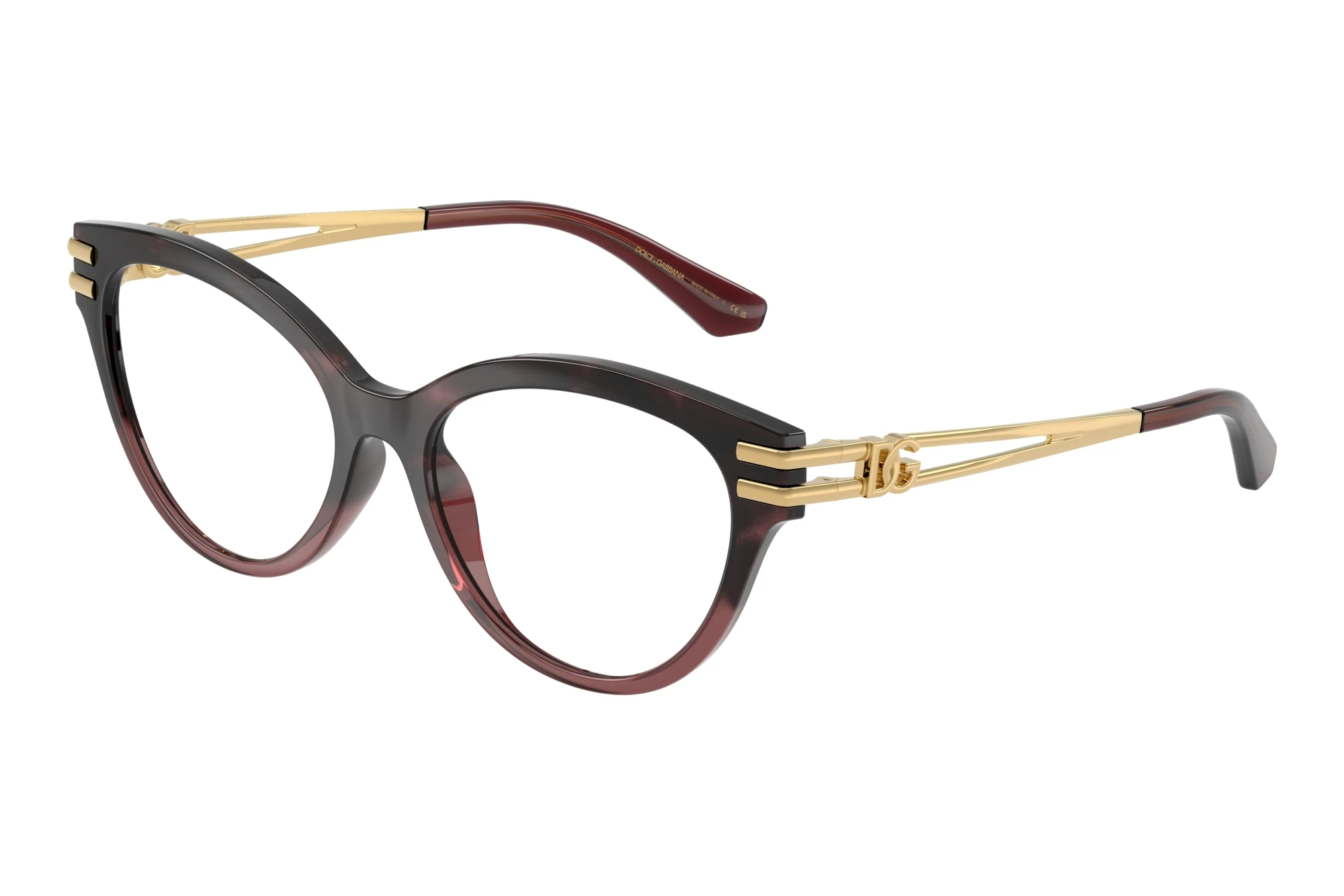 Dolce & Gabbana DG5116 3493 Burgundy Havana Gradient Dolce & Gabbana DG5116 3493 Burgundy Havana Gradient