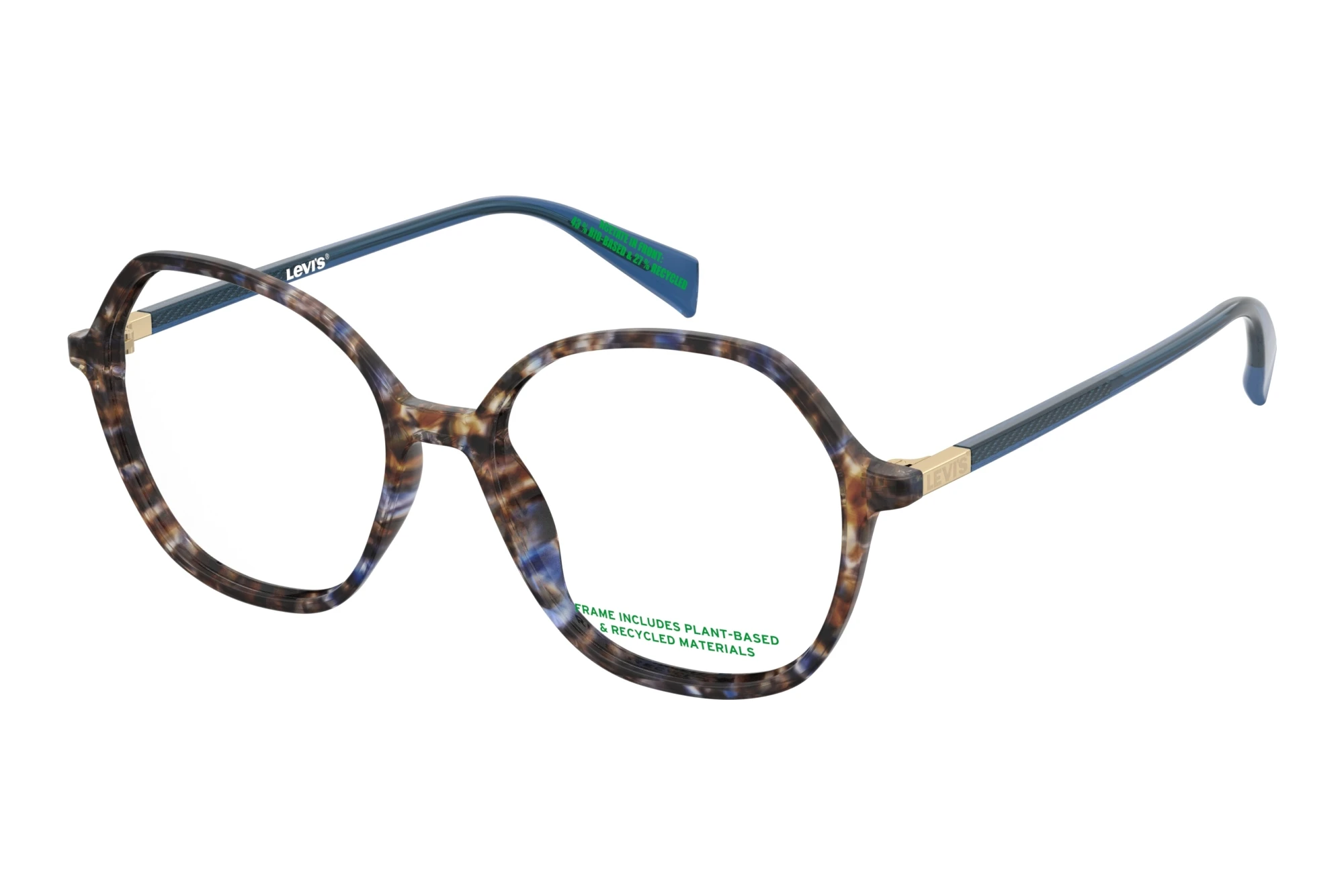 Levi's LV 1106 X8Q BROWN BLUE HAVANA Levi's LV 1106 X8Q BROWN BLUE HAVANA