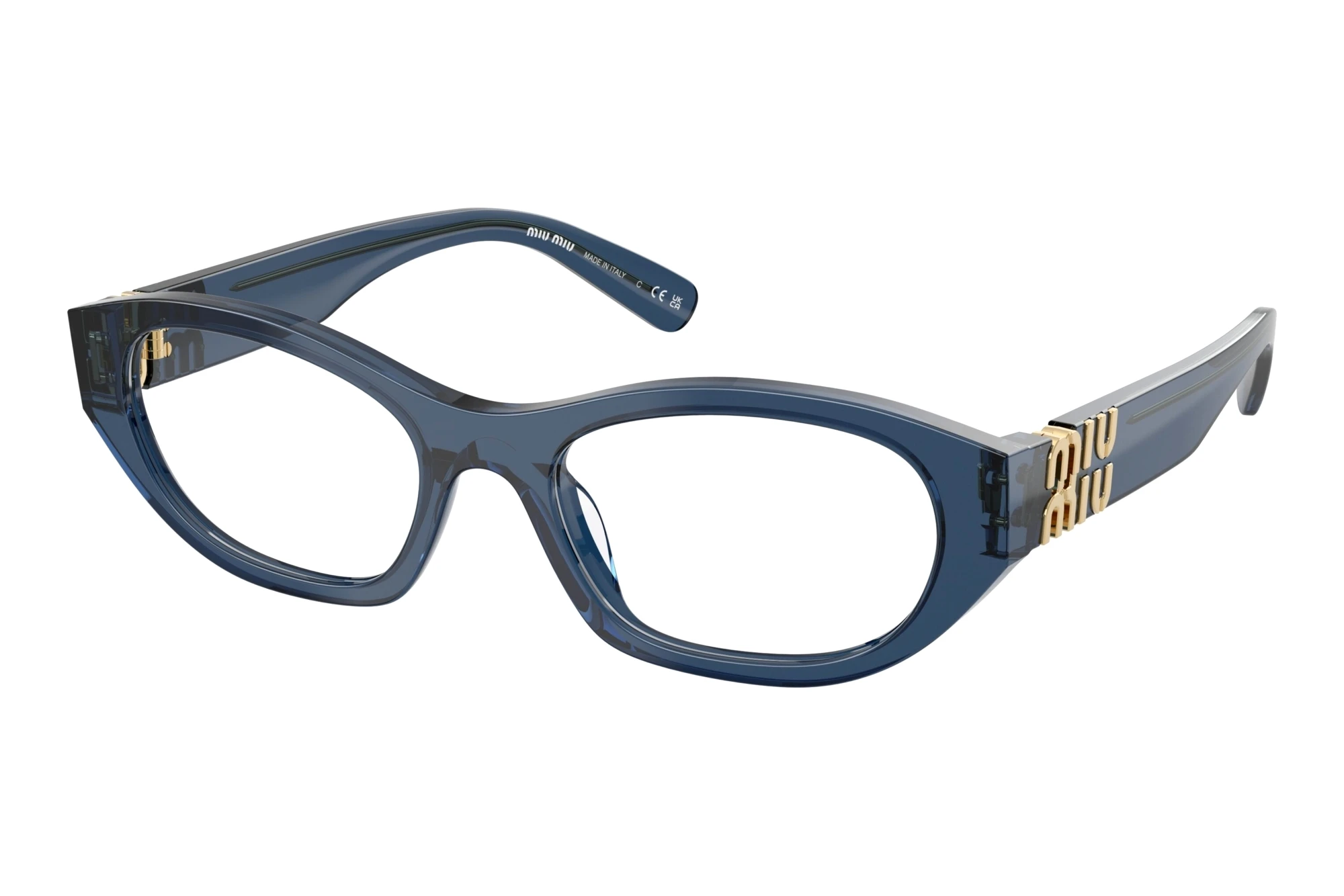 Miu Miu MU 03WV 08Q1O1 Crystal Blue Miu Miu MU 03WV 08Q1O1 Crystal Blue
