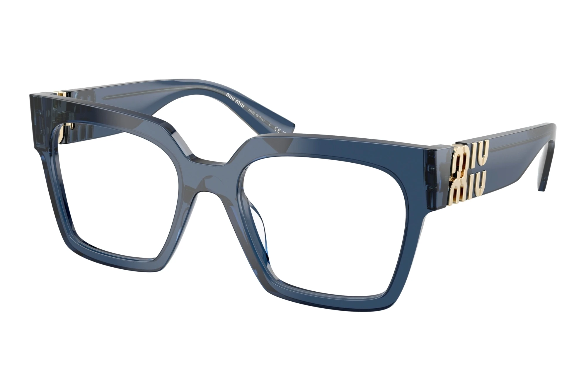 Miu Miu MU 04UV 08Q1O1 Blue Transparent Miu Miu MU 04UV 08Q1O1 Blue Transparent