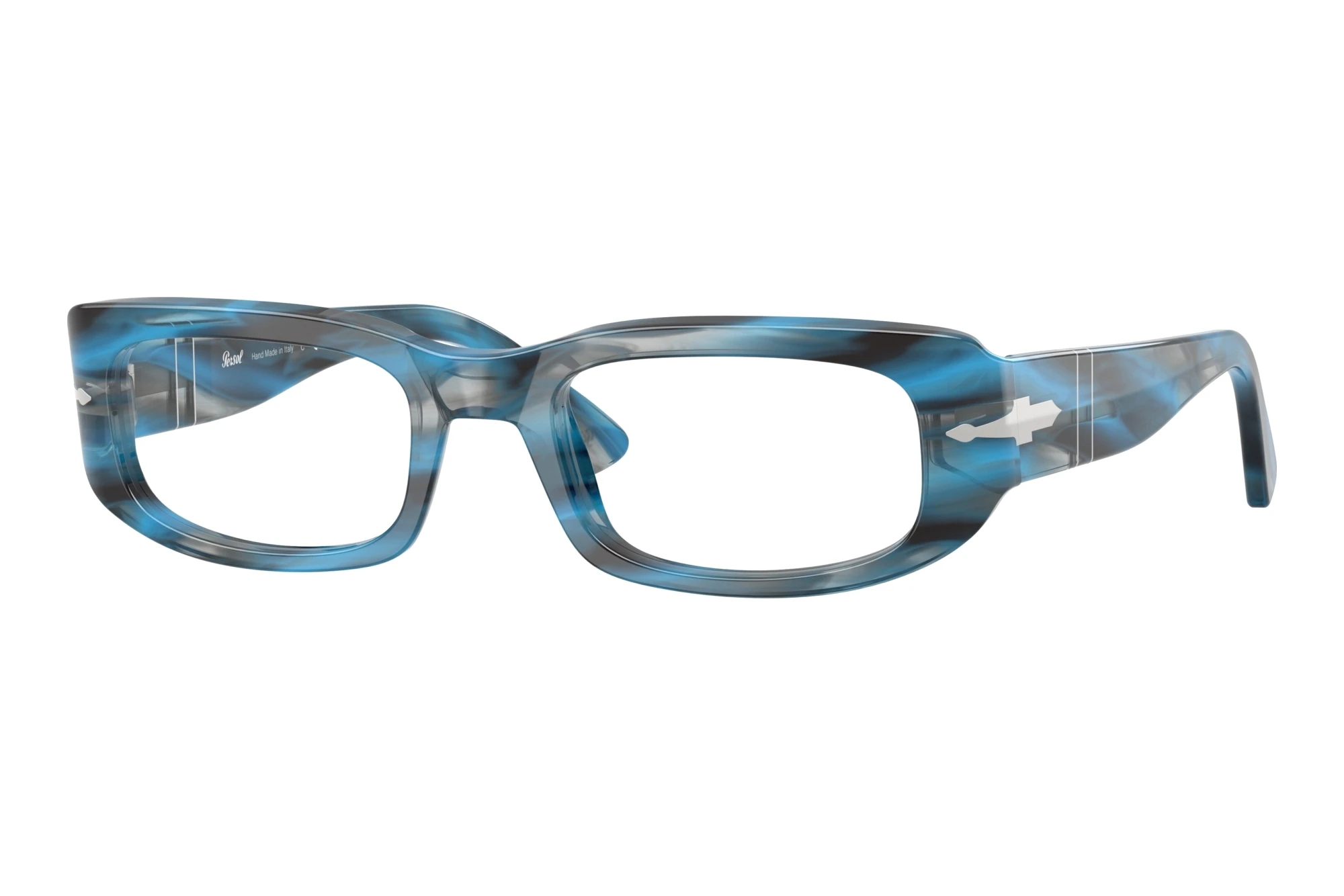 Persol PO3388V 1234 Striped Blue And Grey Persol PO3388V 1234 Striped Blue And Grey