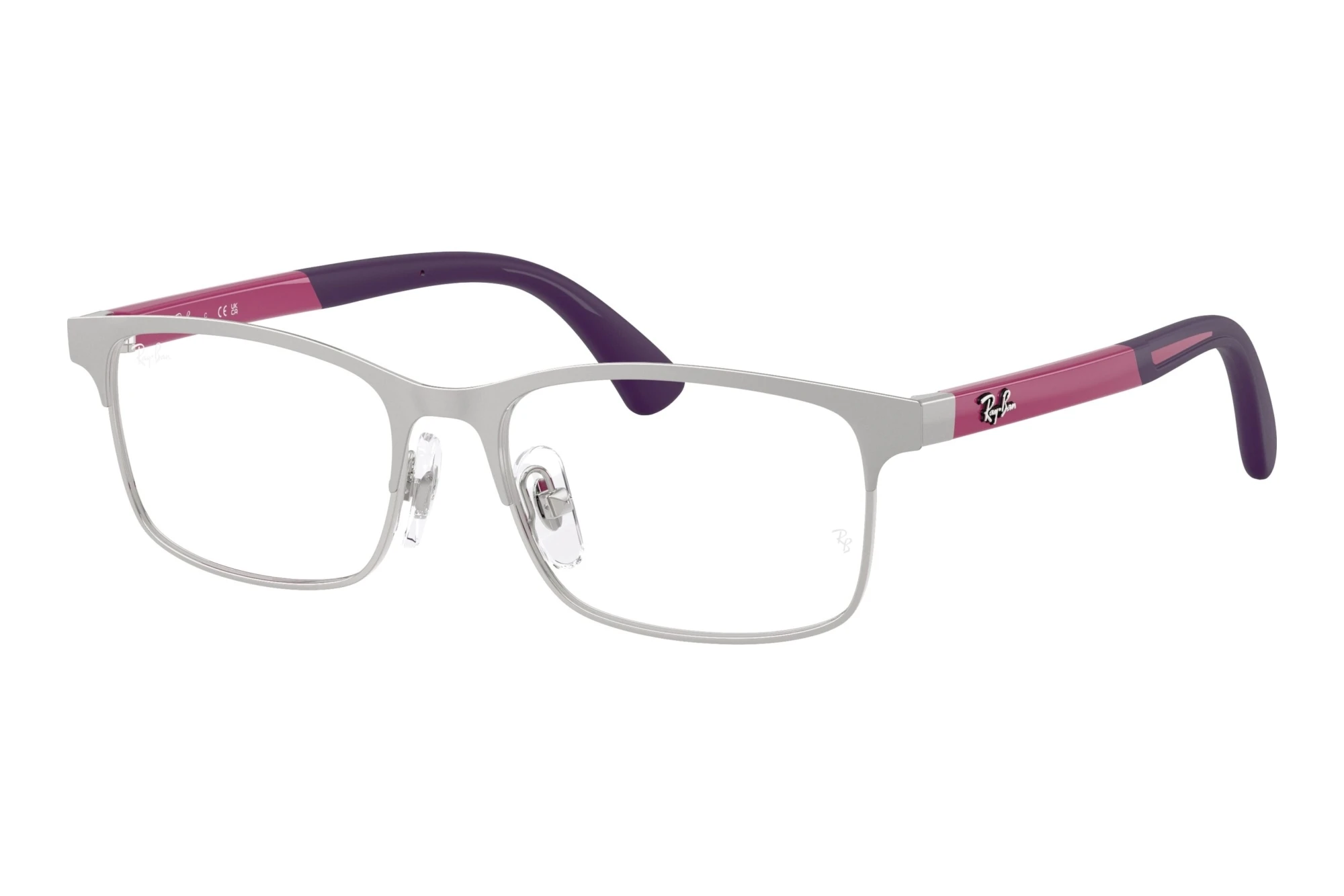 Ray-Ban Kids RY1061 4101 Matte Silver On Silver Ray-Ban Kids RY1061 4101 Matte Silver On Silver