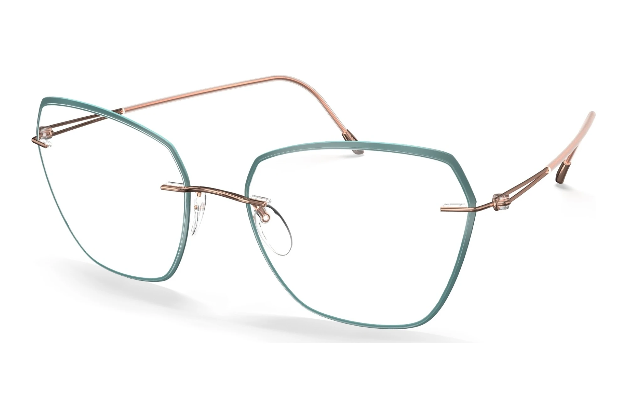 Silhouette 5566-LS 3530 Rose Gold / Teal Silhouette 5566-LS 3530 Rose Gold / Teal