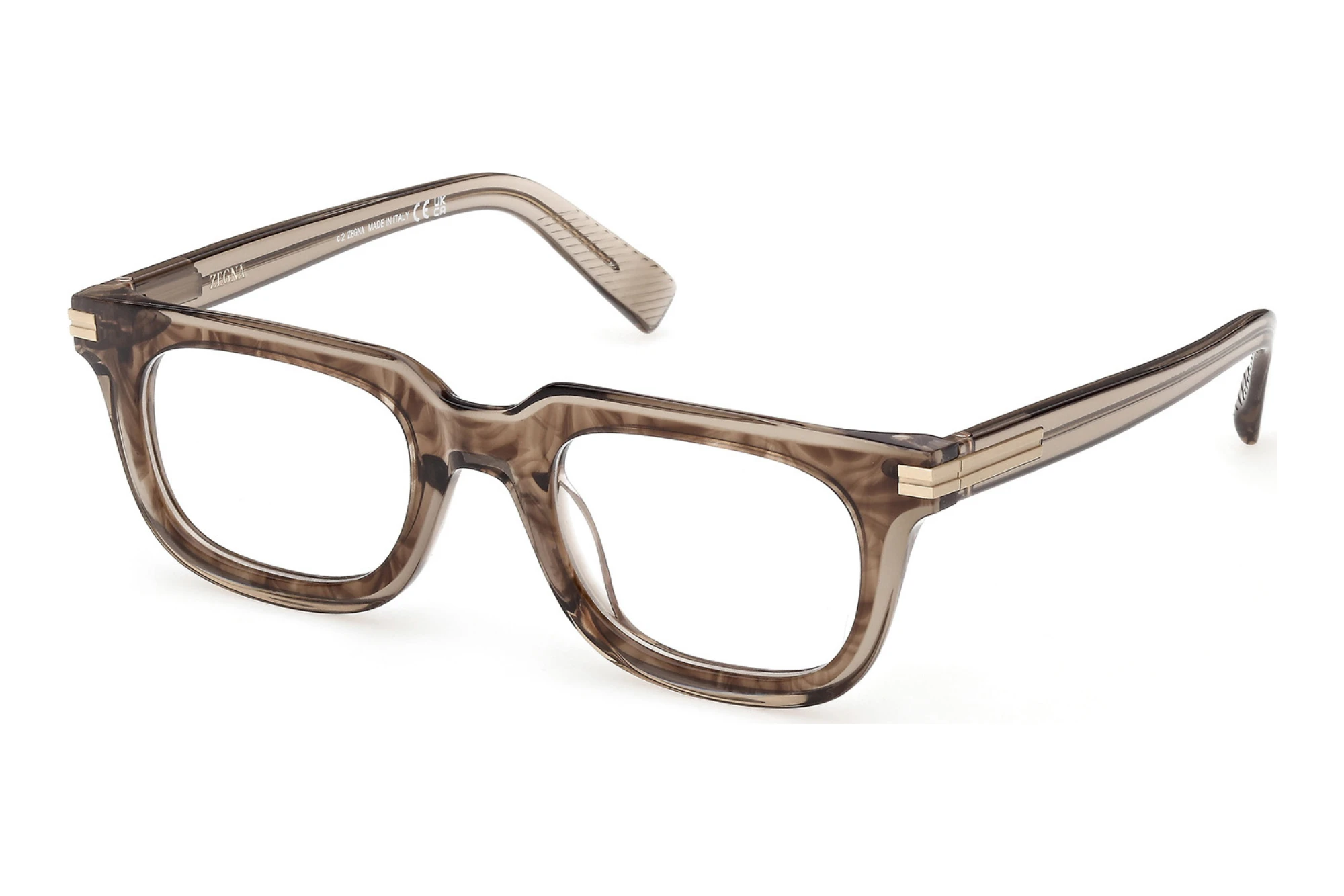 Zegna EZ5328 050 Hellbraun /Gestreift Zegna EZ5328 050 Hellbraun /Gestreift