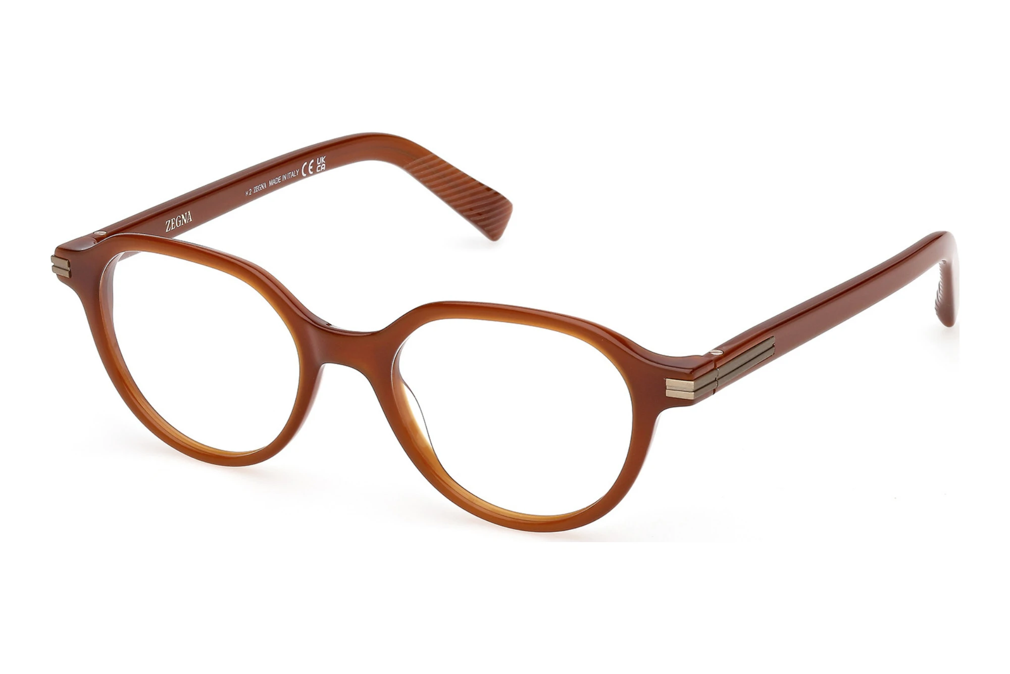 Zegna EZ5329 045 Glänzend Hellbraun Zegna EZ5329 045 Glänzend Hellbraun