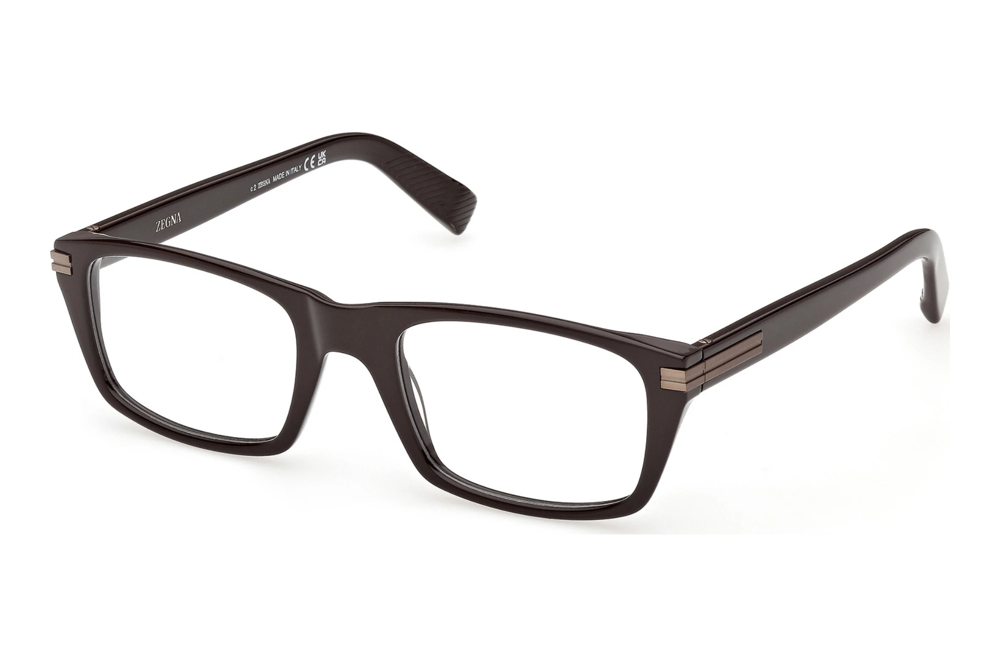 Zegna EZ5330 050 Glänzend Dunkelbraun Zegna EZ5330 050 Glänzend Dunkelbraun