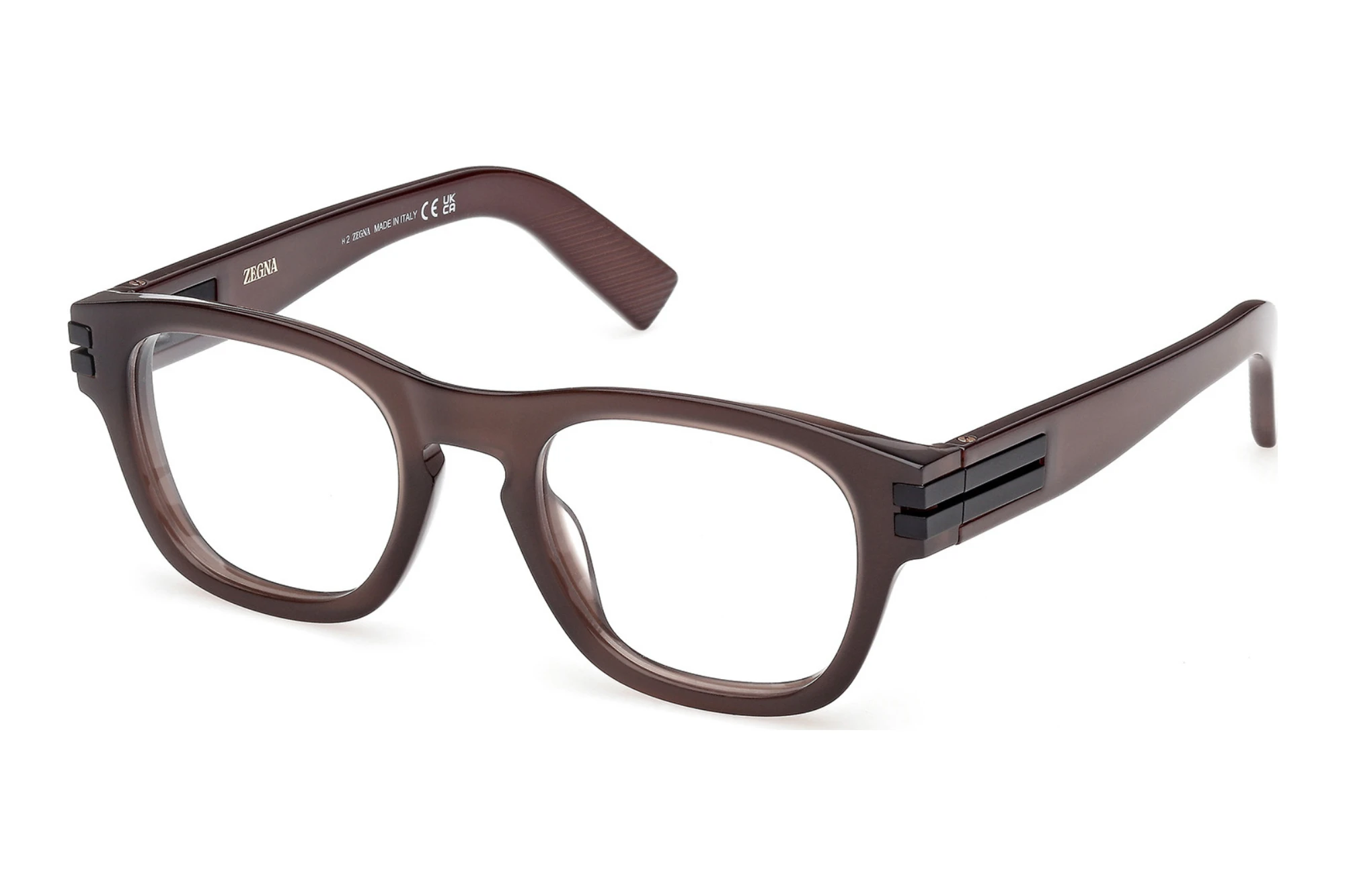 Zegna EZ5331 048 Glänzend Dunkelbraun Zegna EZ5331 048 Glänzend Dunkelbraun
