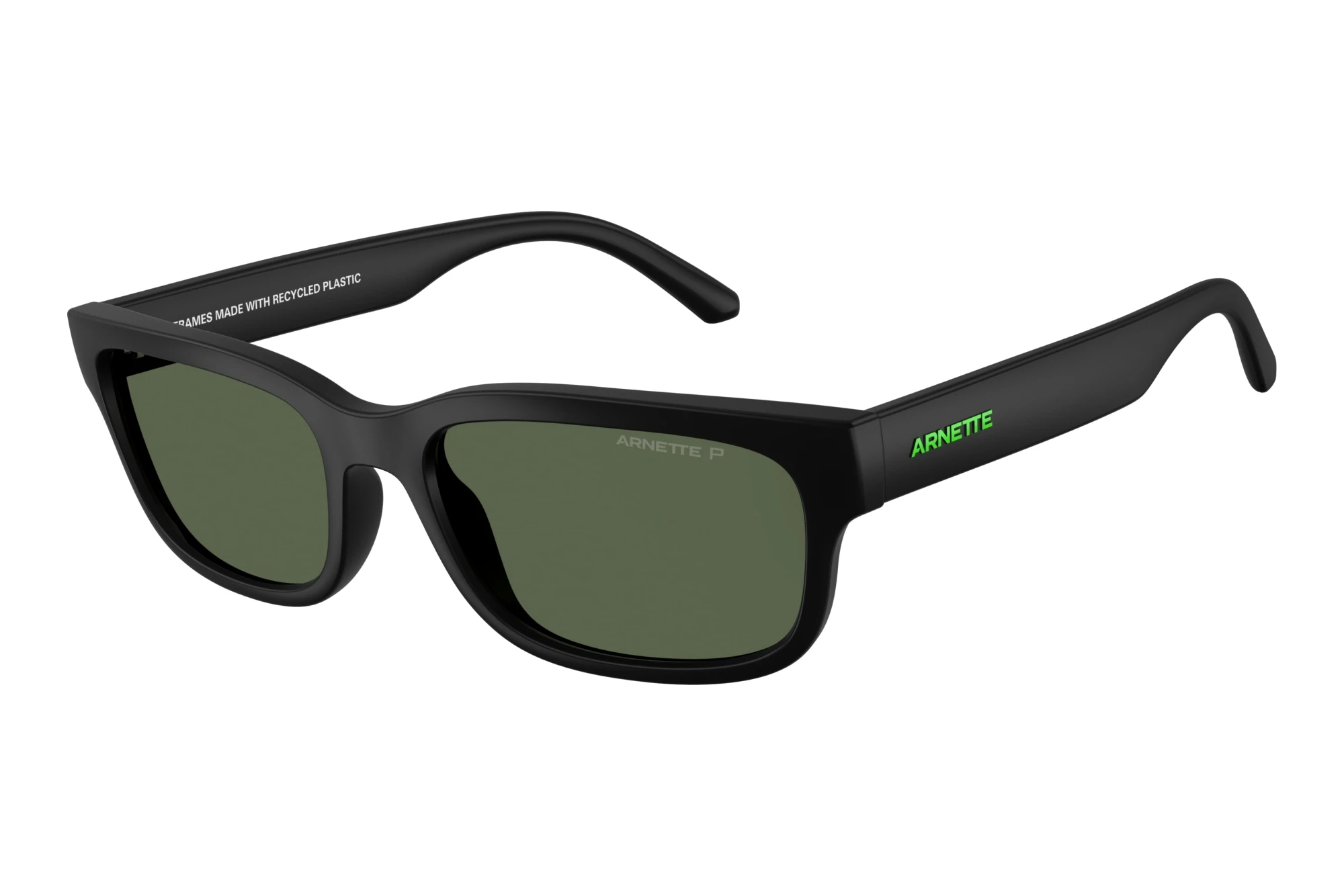 Arnette AN4363 29009A Dark Green PolarizedMatte Recycled Black Arnette AN4363 29009A Dark Green PolarizedMatte Recycled Black