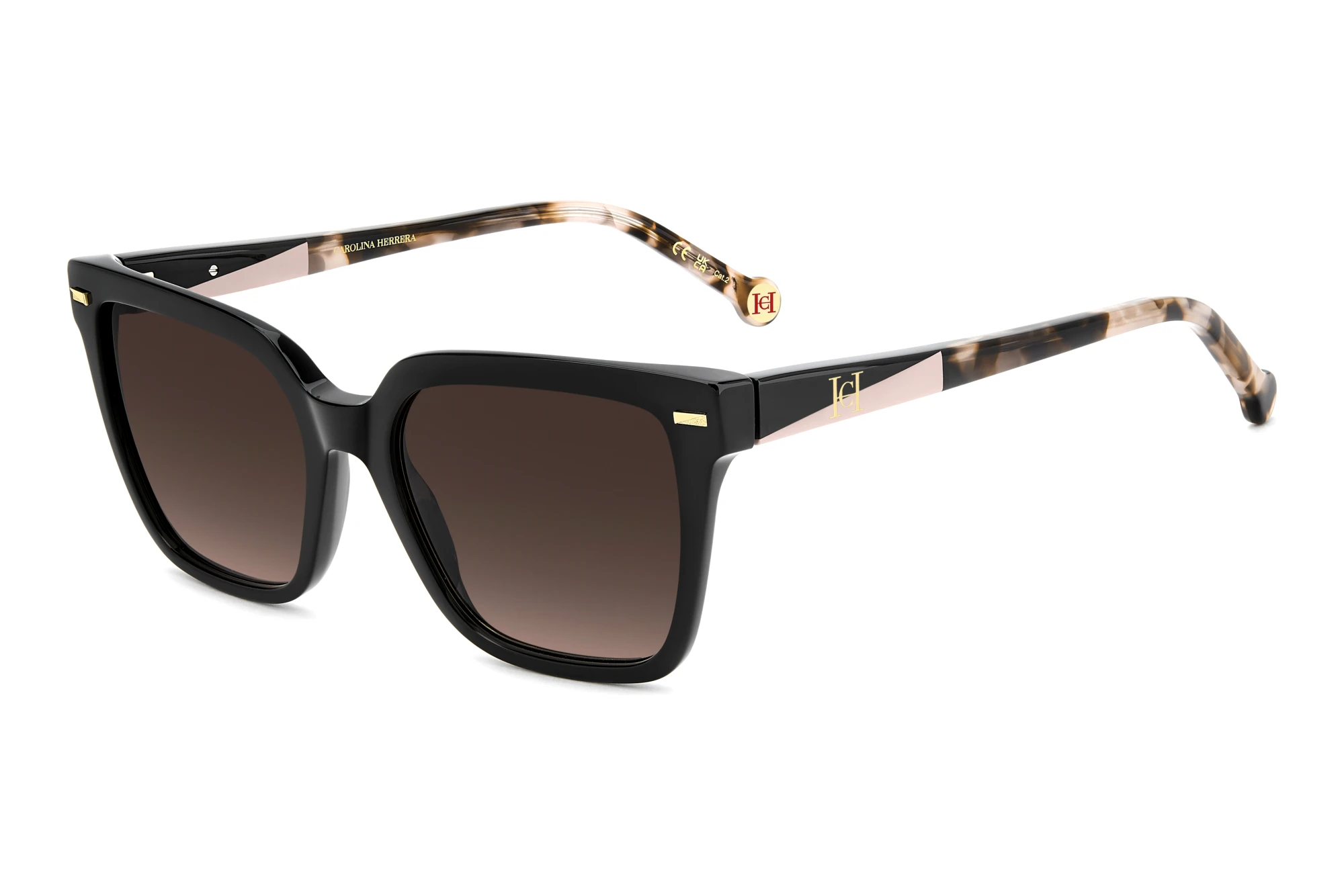 Carolina Herrera HER 0361/S 2TB/HA BROWN SHADEDBLACK PINK HAVANA Carolina Herrera HER 0361/S 2TB/HA BROWN SHADEDBLACK PINK HAVANA