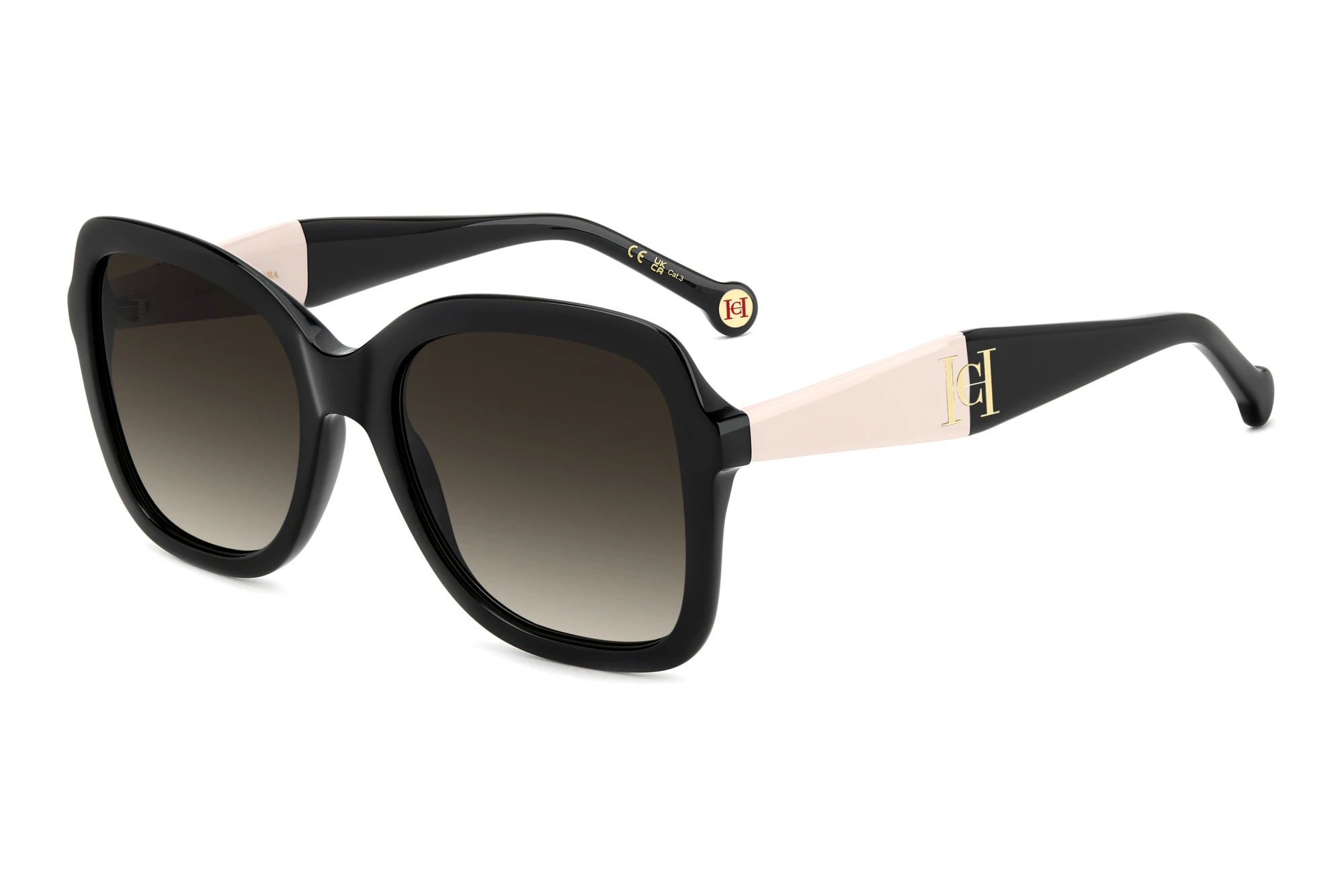 Carolina Herrera HER 0373/S 0WM/HA BROWN SHADEDBLACK BEIGE Carolina Herrera HER 0373/S 0WM/HA BROWN SHADEDBLACK BEIGE