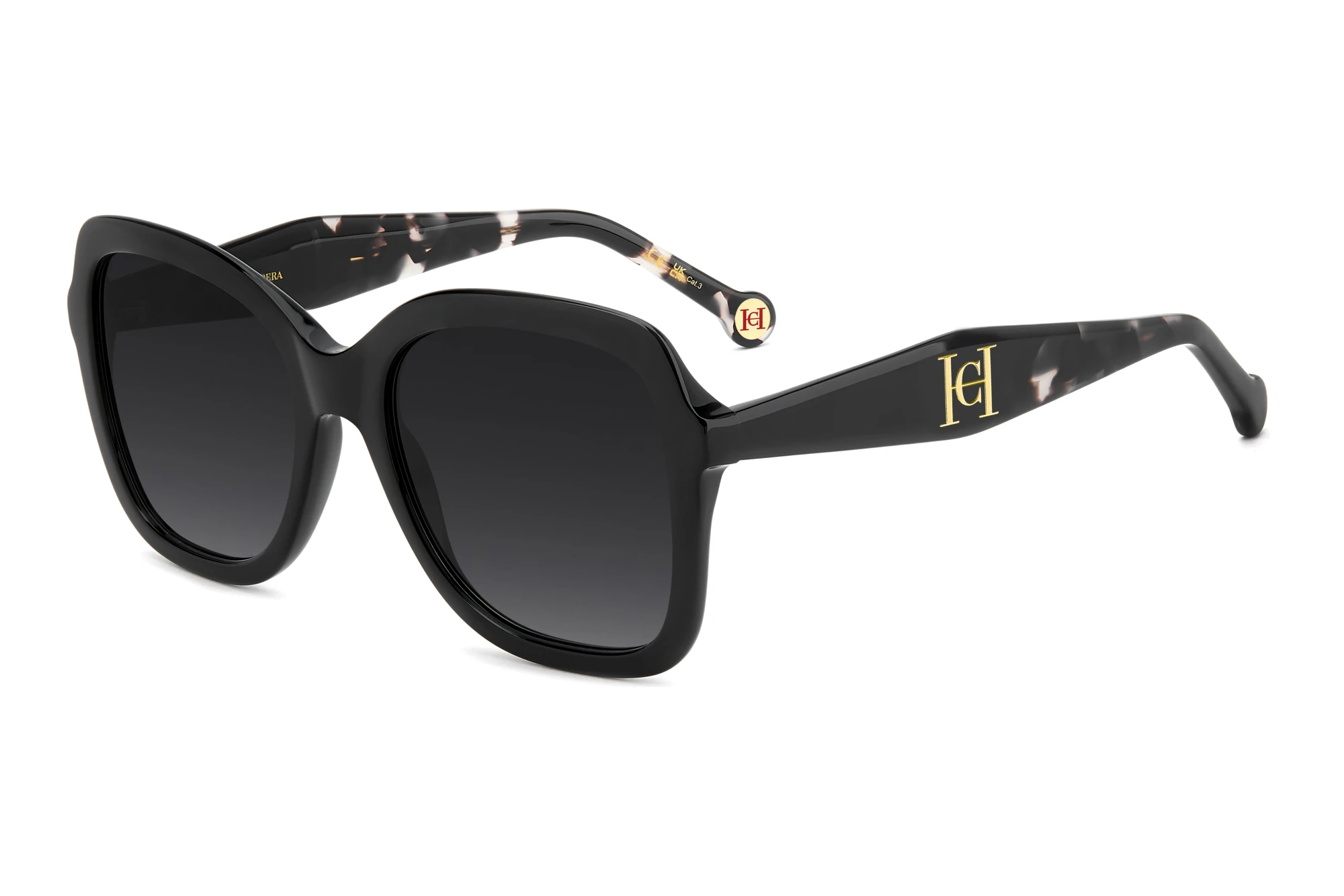 Carolina Herrera HER 0373/S 807/9O DARK GREY SHADEDBLACK Carolina Herrera HER 0373/S 807/9O DARK GREY SHADEDBLACK