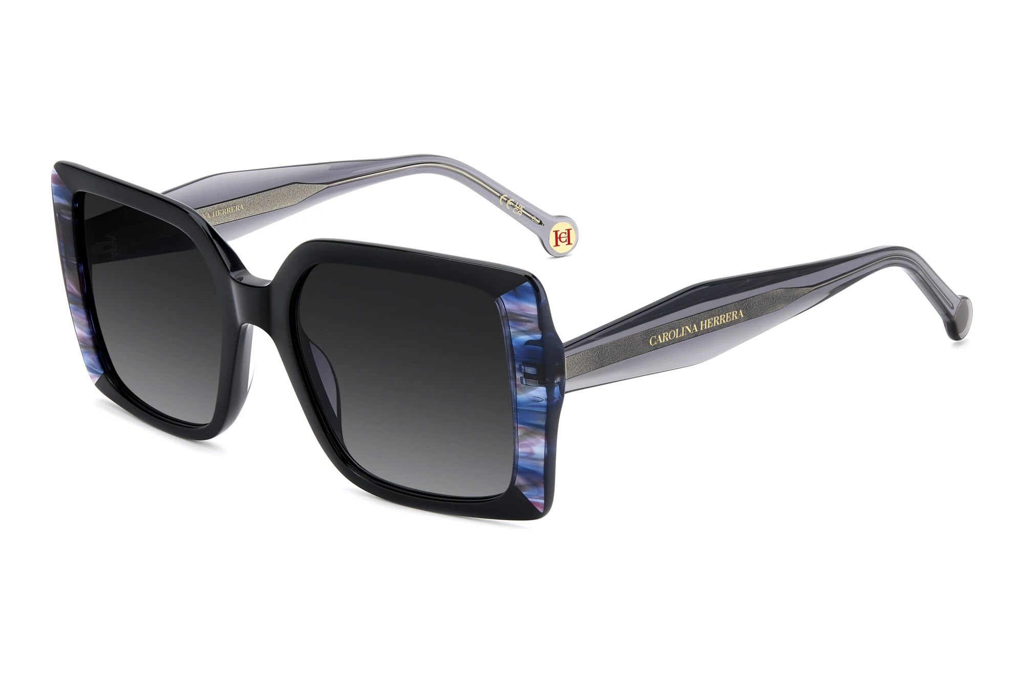 Carolina Herrera HER 0391/S 807/9O DARK GREY SHADEDBLACK Carolina Herrera HER 0391/S 807/9O DARK GREY SHADEDBLACK