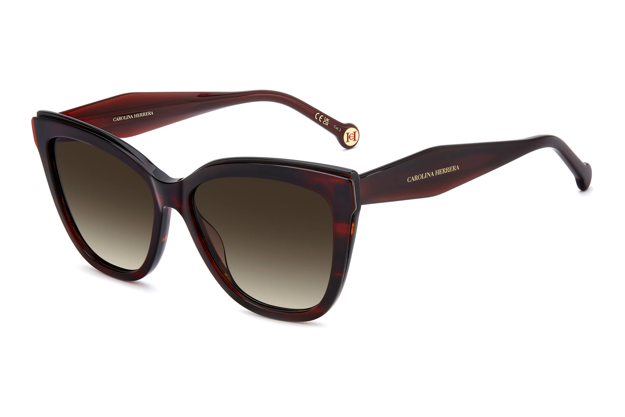 Carolina Herrera HER 0402/S 0UC/HA BROWN SHADEDRED HAVANA Carolina Herrera HER 0402/S 0UC/HA BROWN SHADEDRED HAVANA