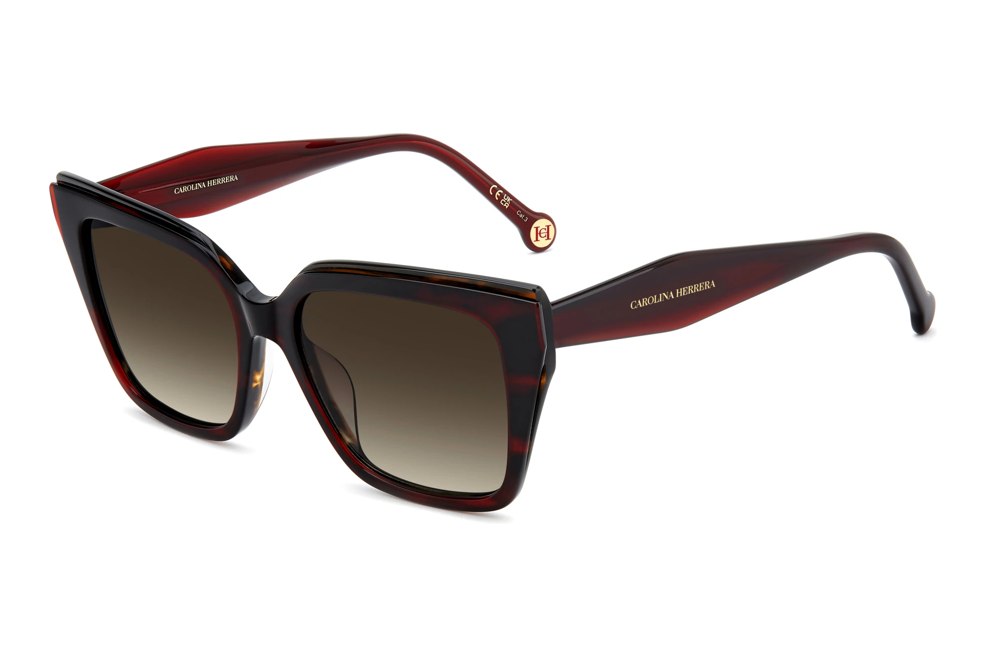 Carolina Herrera HER 0403/G/S 0UC/HA BROWN SHADEDRED HAVANA Carolina Herrera HER 0403/G/S 0UC/HA BROWN SHADEDRED HAVANA