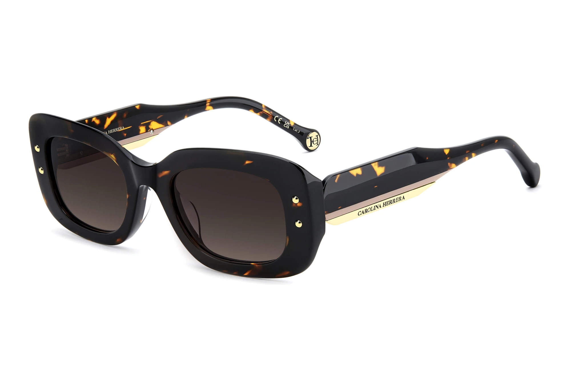 Carolina Herrera HER 0411/G/S 086/HA BROWN SHADEDHAVANA Carolina Herrera HER 0411/G/S 086/HA BROWN SHADEDHAVANA
