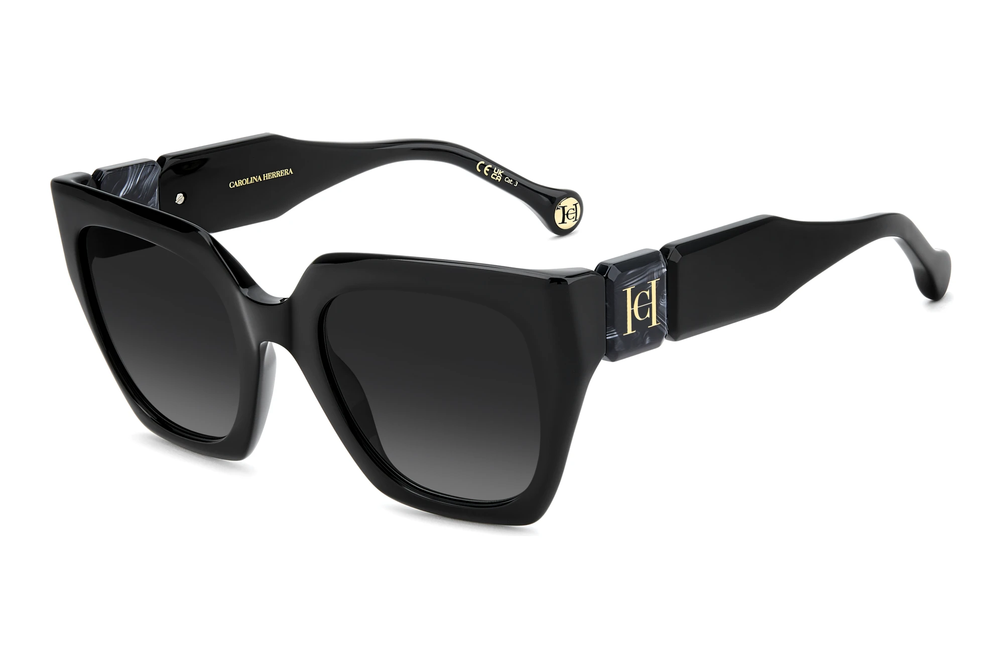 Carolina Herrera HER 0414/S 807/9O GREY SHADEDBLACK Carolina Herrera HER 0414/S 807/9O GREY SHADEDBLACK