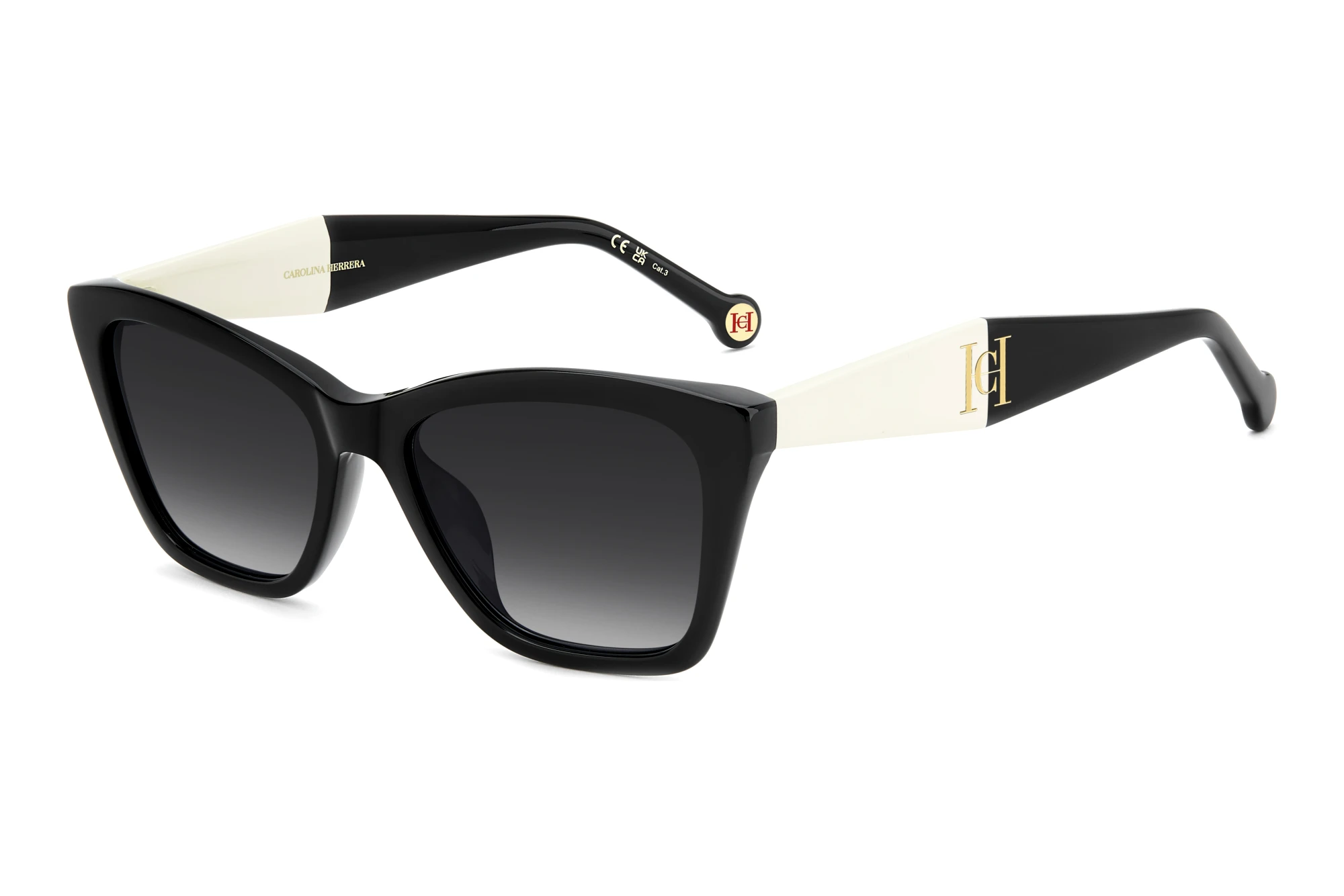 Carolina Herrera HER 0417/G/S 80S/9O GREY SHADEDBLACK WHITE Carolina Herrera HER 0417/G/S 80S/9O GREY SHADEDBLACK WHITE