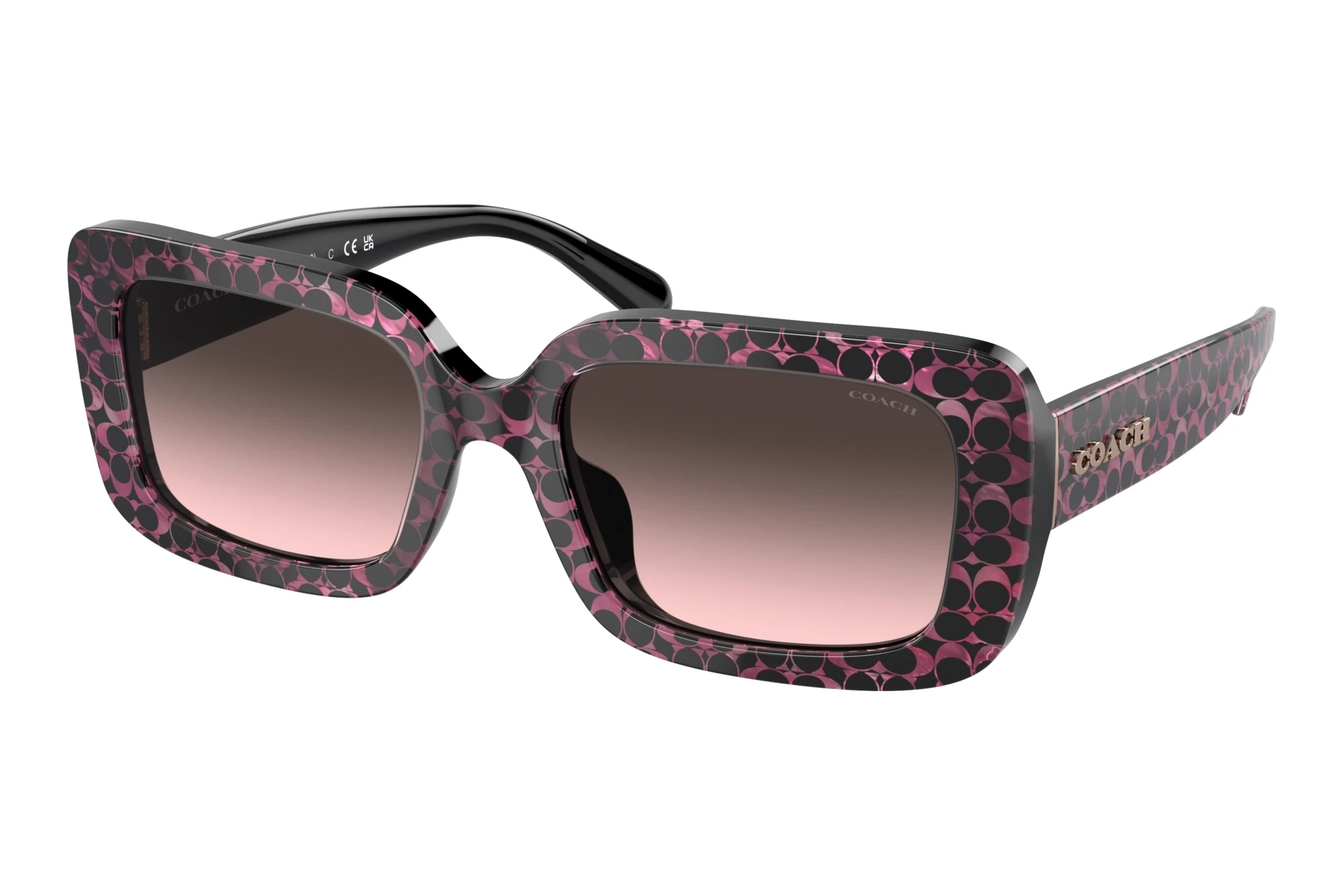 Coach HC8380U 578346 Grey Rose GradientRuby Pearl Signature C Coach HC8380U 578346 Grey Rose GradientRuby Pearl Signature C