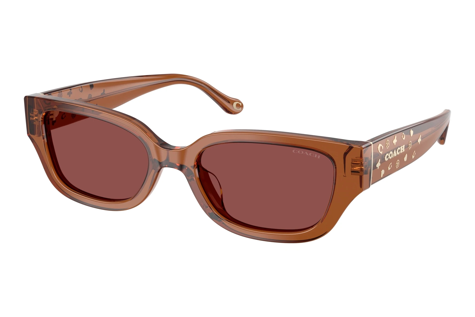 Coach HC8439U 581175 Wine SolidTransparent Brown Coach HC8439U 581175 Wine SolidTransparent Brown