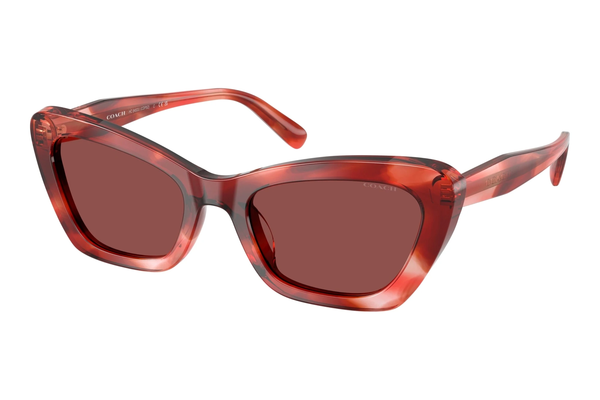 Coach HC8452U 594075 Wine SolidCherry Tortoise Coach HC8452U 594075 Wine SolidCherry Tortoise