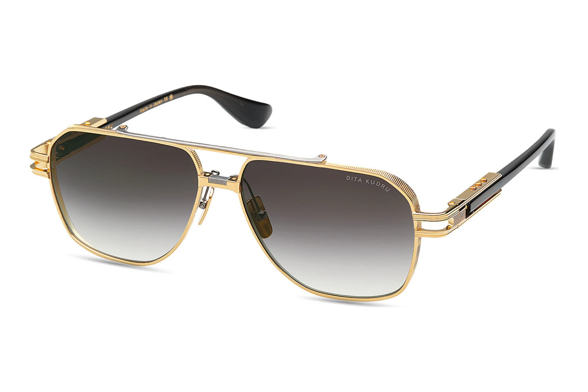 DITA DTS-436 01A GREY TO CLEAR GRADIENTYELLOW GOLD - ANTIQUE SILVER DITA DTS-436 01A GREY TO CLEAR GRADIENTYELLOW GOLD - ANTIQUE SILVER