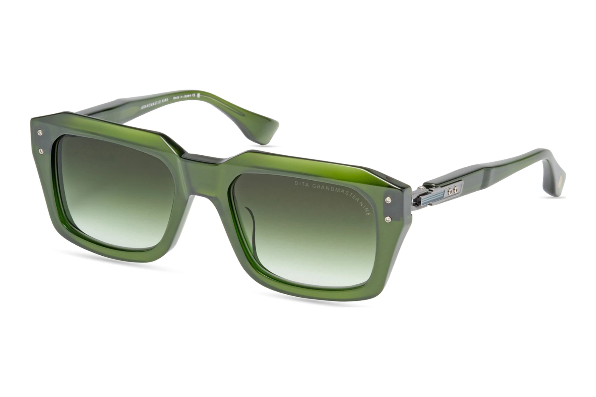 DITA DTS-464 03A-Asian-Fit DARK GREEN TO CLEAR GRADIENTCRYSTAL BLACK MOSS - ANTIQUE SILVER DITA DTS-464 03A-Asian-Fit DARK GREEN TO CLEAR GRADIENTCRYSTAL BLACK MOSS - ANTIQUE SILVER