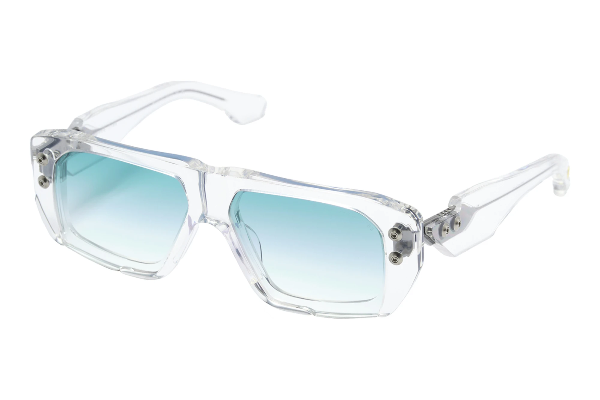 DITA DTS-466 02A-Asian-Fit TURQUOISE TO CLEAR GRADIENTCRYSTAL CLEAR - ANTIQUE SILVER DITA DTS-466 02A-Asian-Fit TURQUOISE TO CLEAR GRADIENTCRYSTAL CLEAR - ANTIQUE SILVER