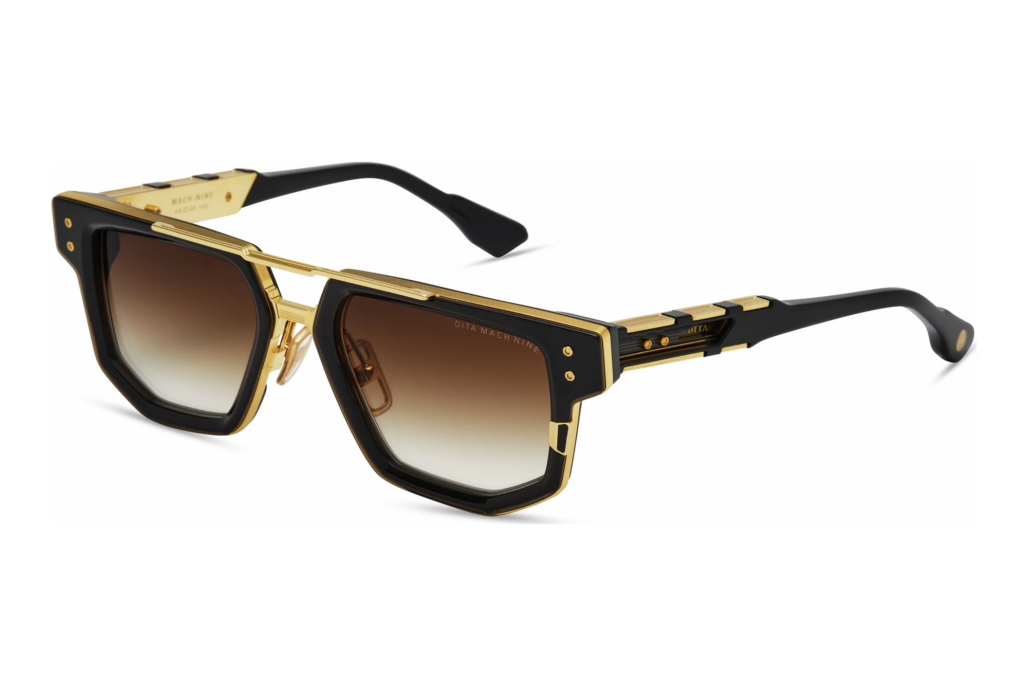 DITA DTS-478 01A BROWN TO CLEAR GRADIENTBLACK GLASS - YELLOW GOLD DITA DTS-478 01A BROWN TO CLEAR GRADIENTBLACK GLASS - YELLOW GOLD