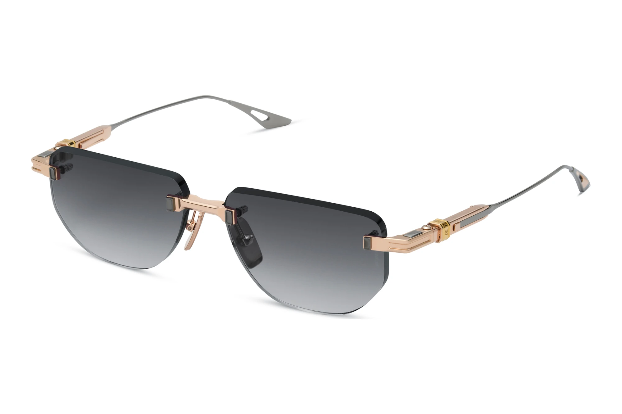 DITA-EPILUXURY DES-022 03A DARK GREY TO CLEAR GRADIENT - RED ARROSE GOLD - BLACK PALLADIUM DITA-EPILUXURY DES-022 03A DARK GREY TO CLEAR GRADIENT - RED ARROSE GOLD - BLACK PALLADIUM