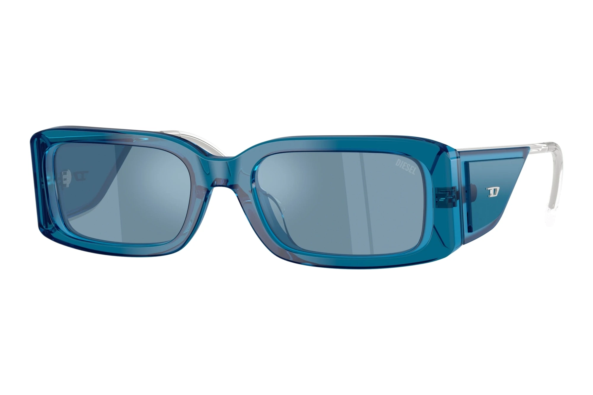 Diesel DL2017U 20511U Light Blue Mirror SilverTransparent Blue Diesel DL2017U 20511U Light Blue Mirror SilverTransparent Blue