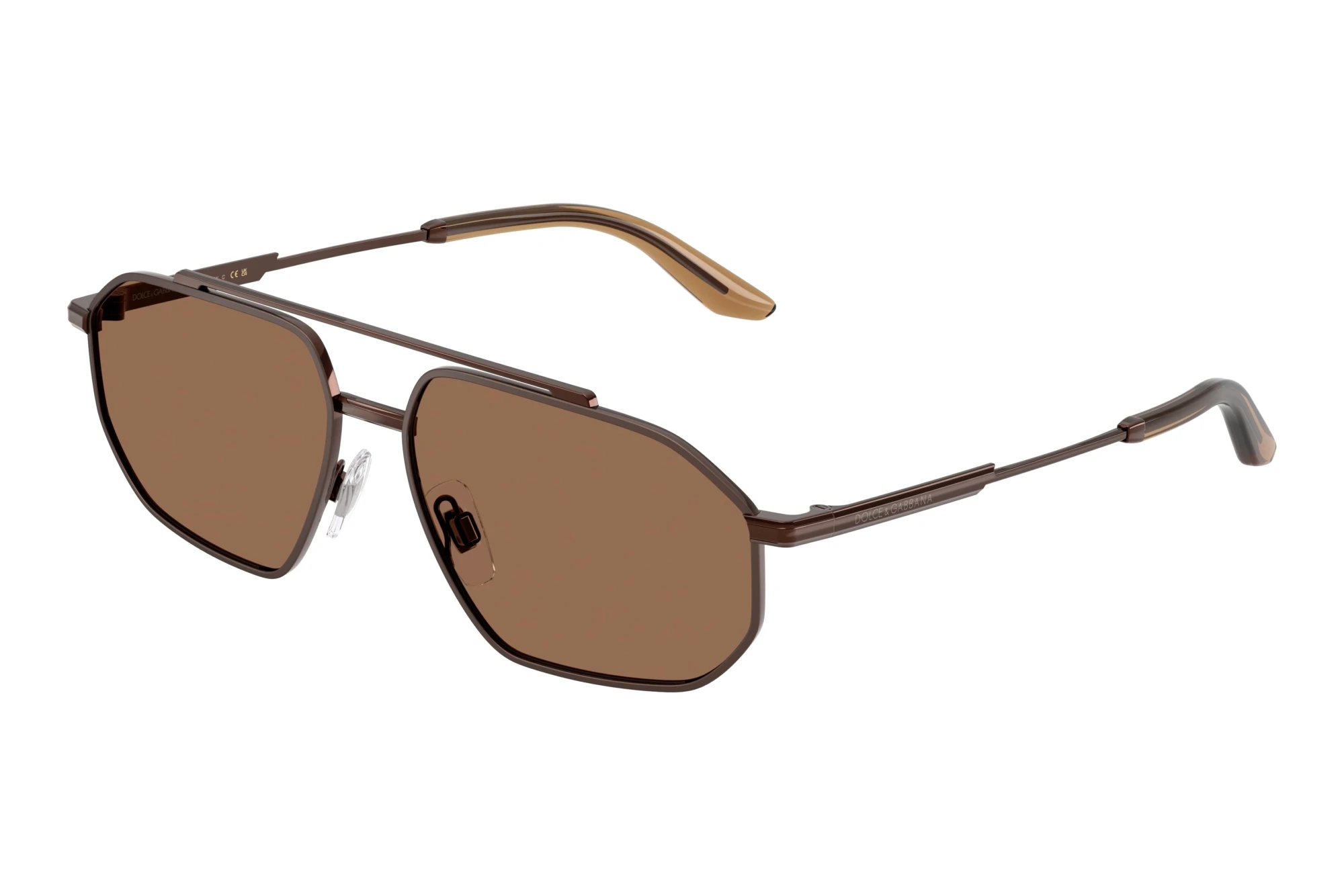 Dolce & Gabbana DG2328 133673 Dark BrownBrown/Matte Brown Dolce & Gabbana DG2328 133673 Dark BrownBrown/Matte Brown
