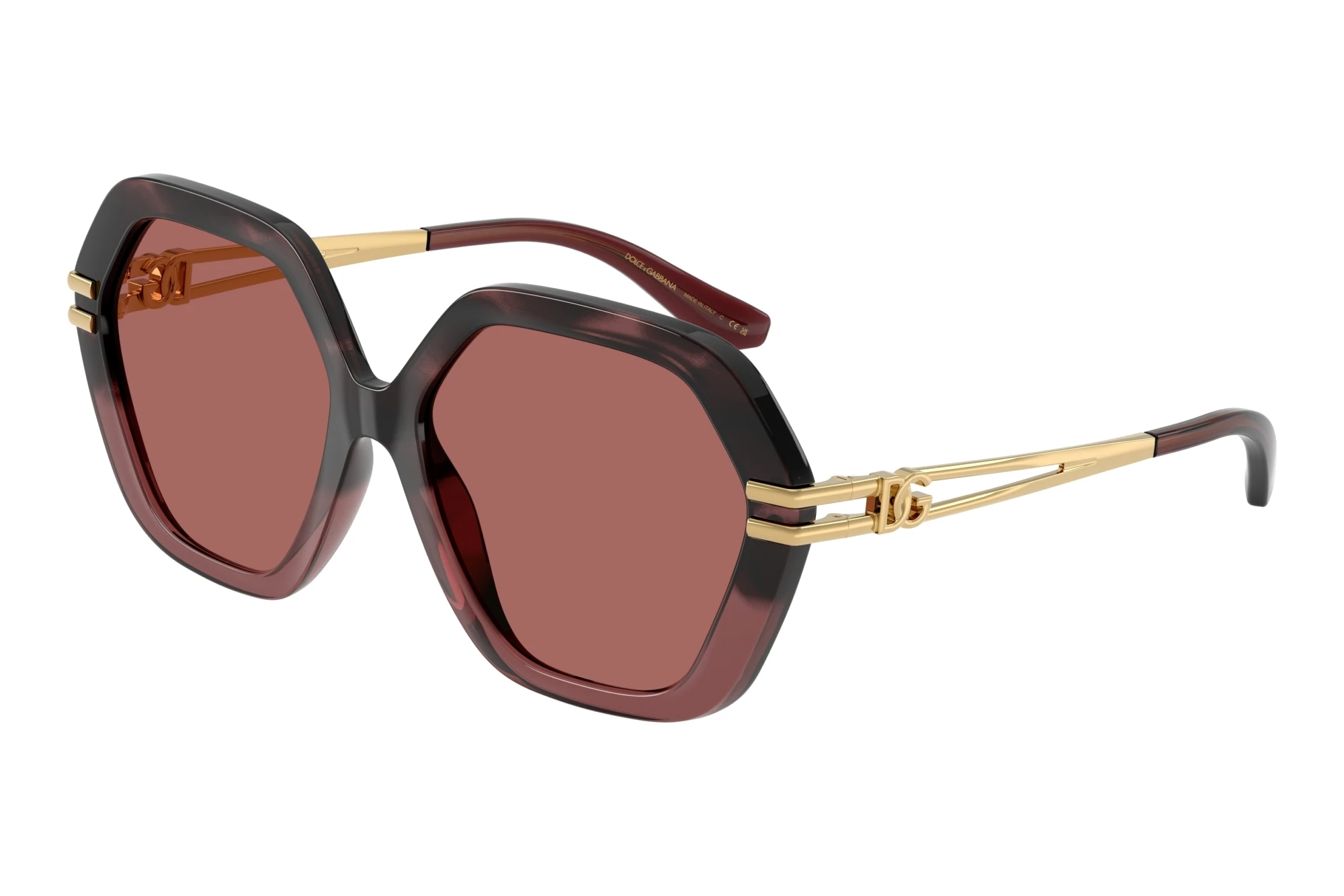 Dolce & Gabbana DG6210 349369 Dark VioletBurgundy Havana Gradient Dolce & Gabbana DG6210 349369 Dark VioletBurgundy Havana Gradient
