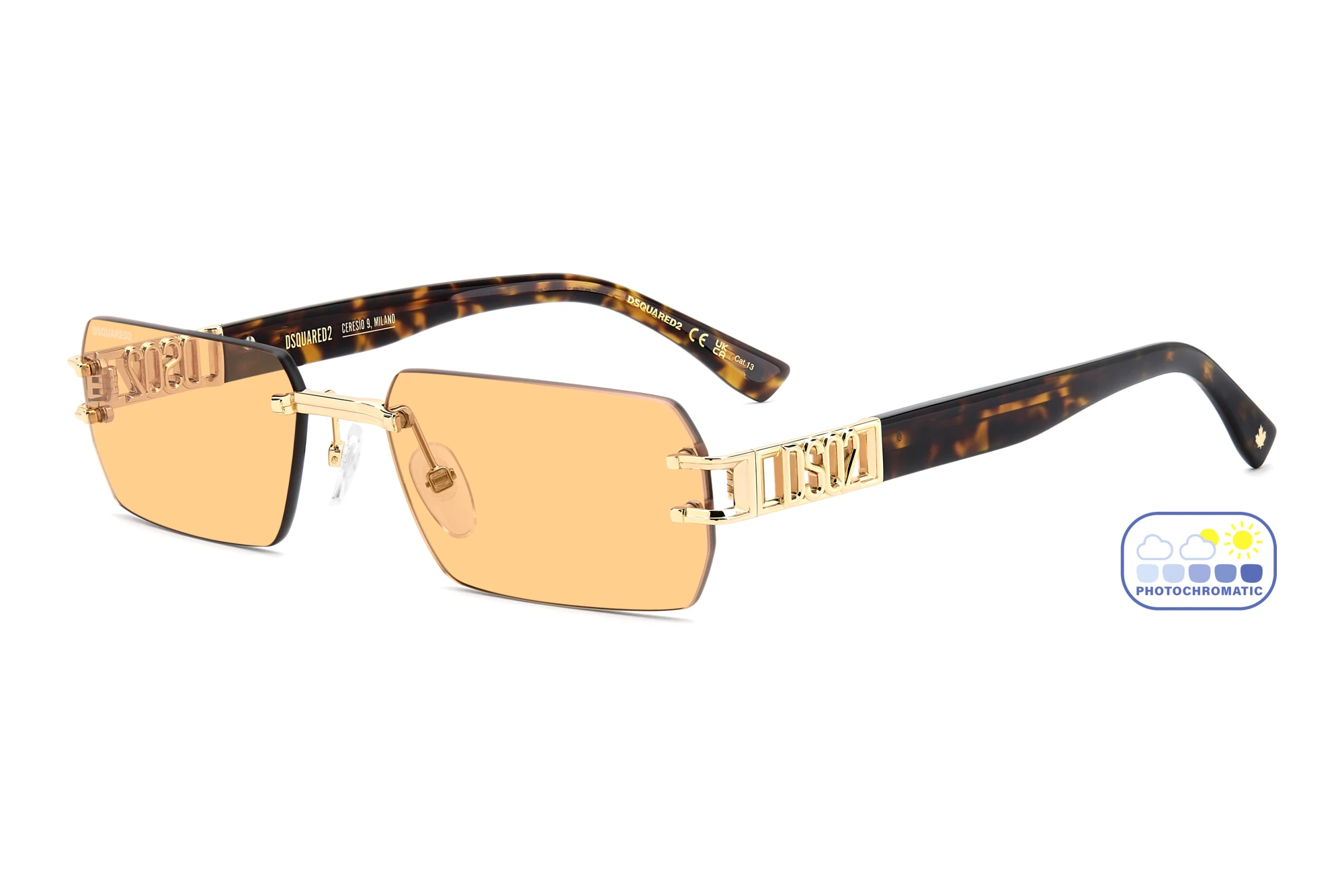 Dsquared2 D2 0189/S 000/N8 ORANGE PHOTOCHROMATICROSE GOLD Dsquared2 D2 0189/S 000/N8 ORANGE PHOTOCHROMATICROSE GOLD