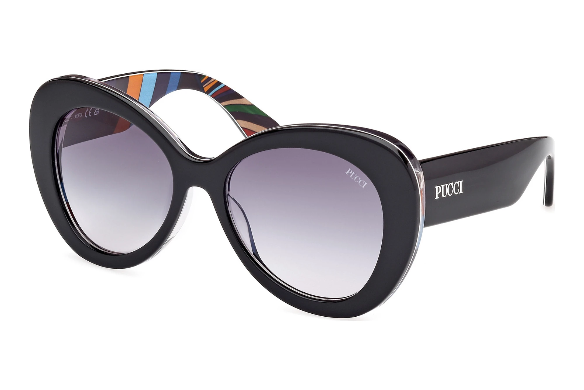 Emilio Pucci EP0232 05W blau verlaufendSchwarz/Muster Emilio Pucci EP0232 05W blau verlaufendSchwarz/Muster