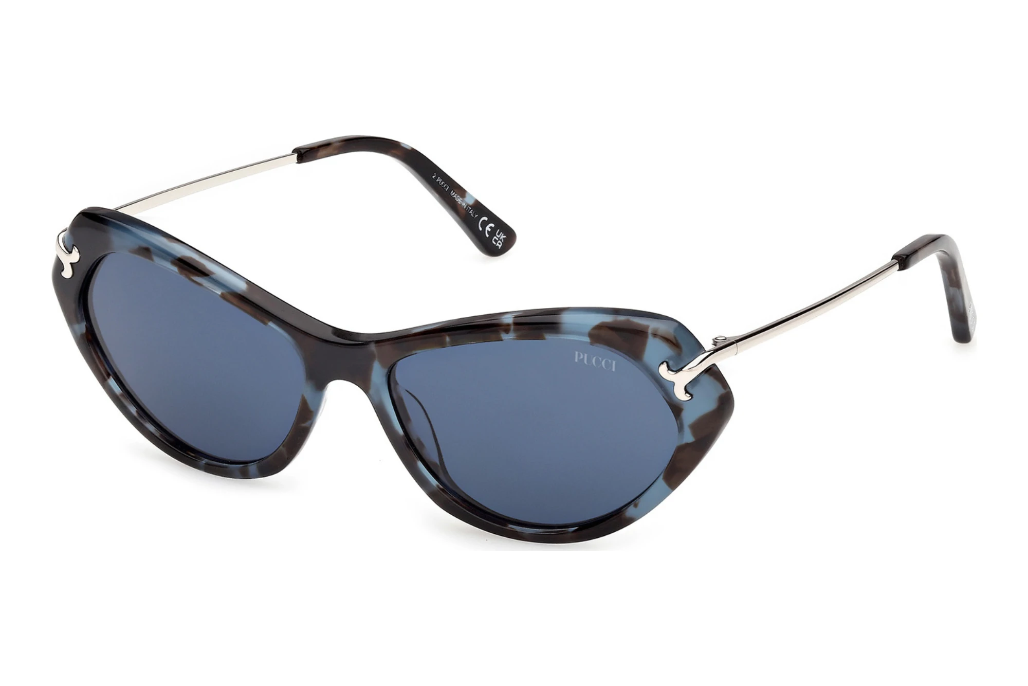 Emilio Pucci EP0251 55V blauBunt Havanna Emilio Pucci EP0251 55V blauBunt Havanna
