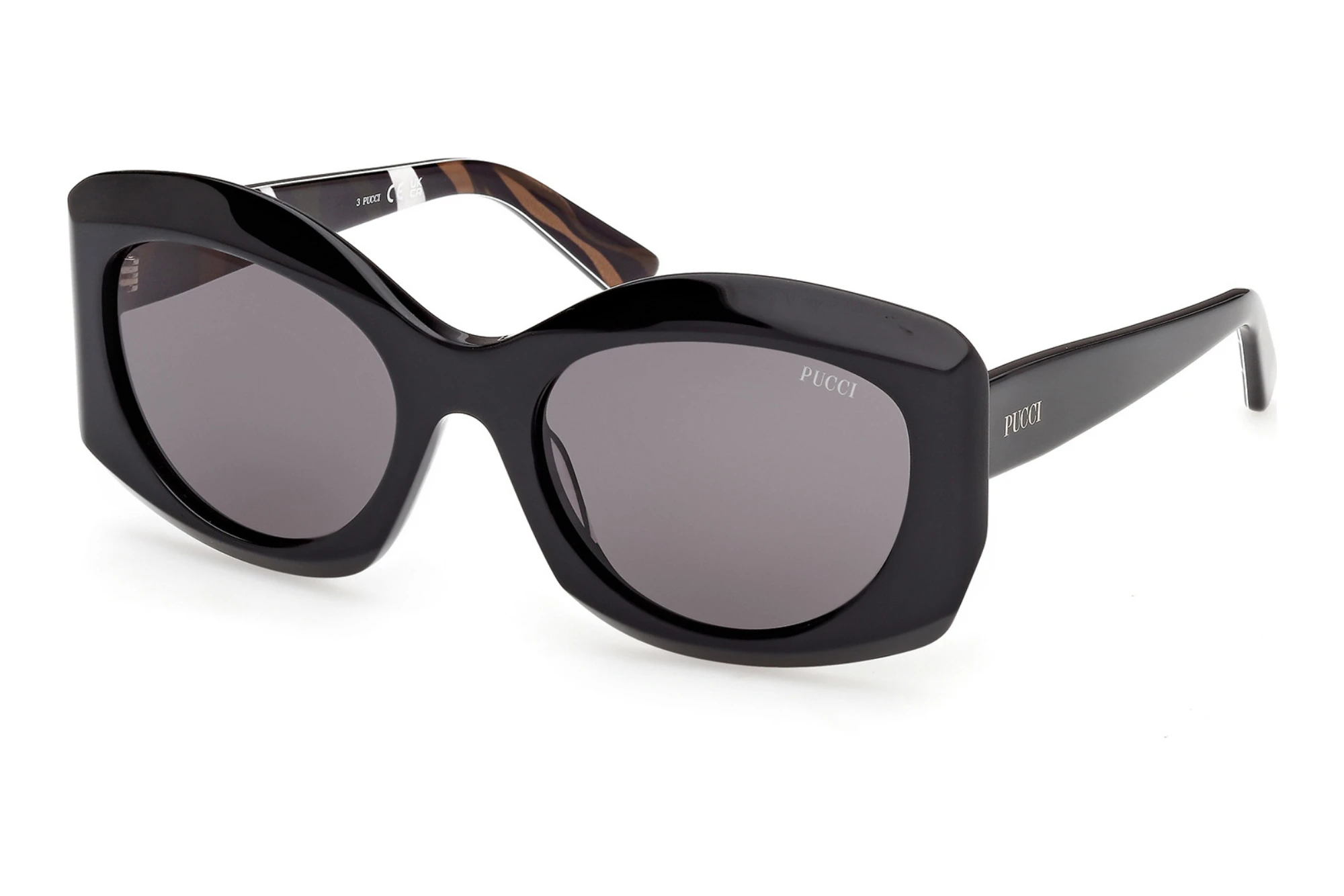 Emilio Pucci EP0259 01A grauGlänzend Schwarz Emilio Pucci EP0259 01A grauGlänzend Schwarz