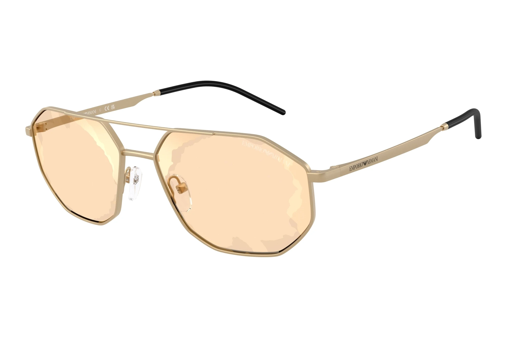 Emporio Armani EA2147 30027L Brown Mirror GoldMatte Pale Gold Emporio Armani EA2147 30027L Brown Mirror GoldMatte Pale Gold