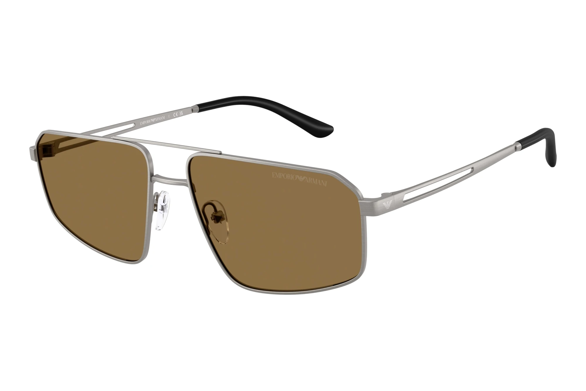 Emporio Armani EA2173 303273 Dark BrownBrushed Matte Gunmetal Emporio Armani EA2173 303273 Dark BrownBrushed Matte Gunmetal