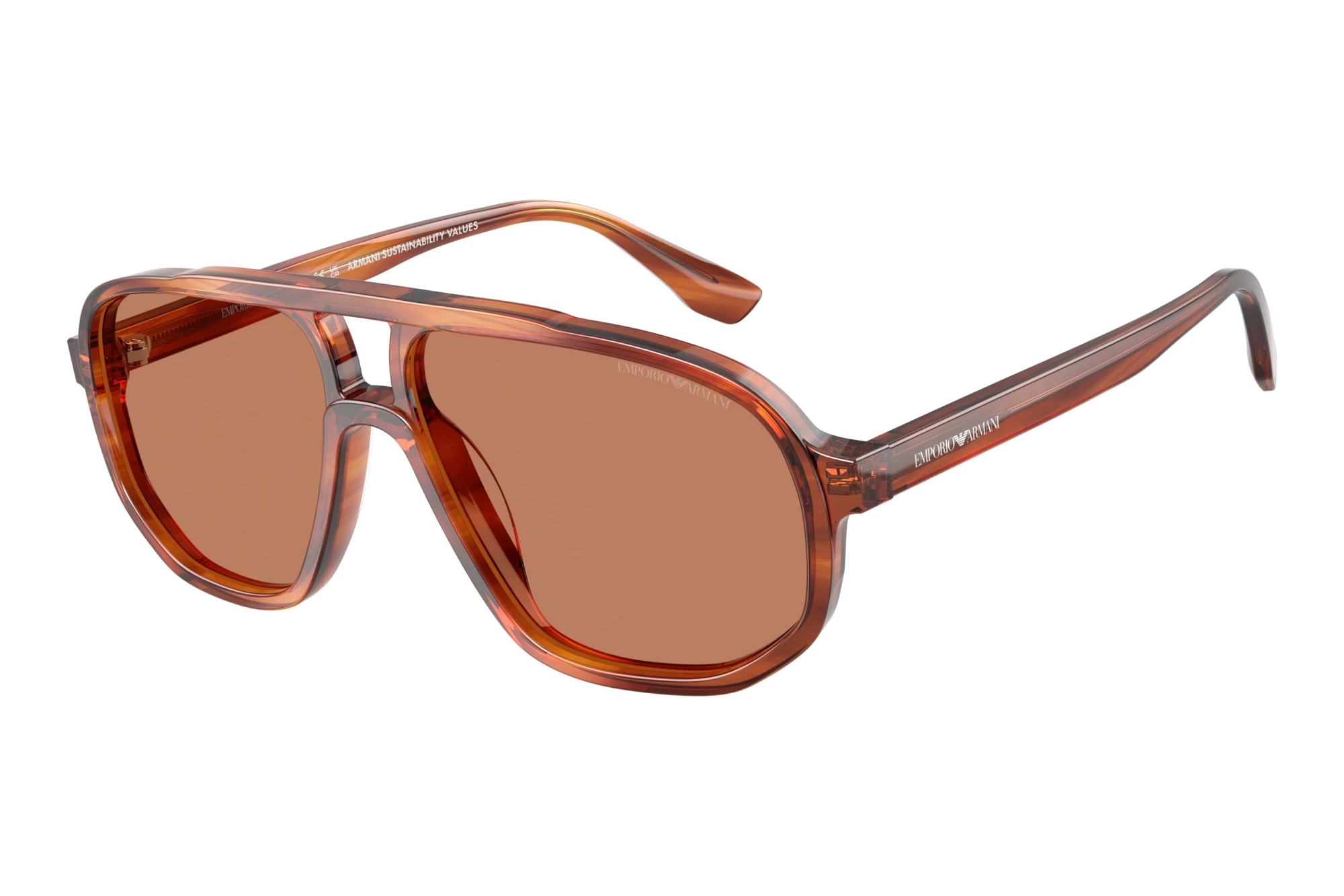 Emporio Armani EA4263U 632973 BrownStriped Dark Brown Emporio Armani EA4263U 632973 BrownStriped Dark Brown