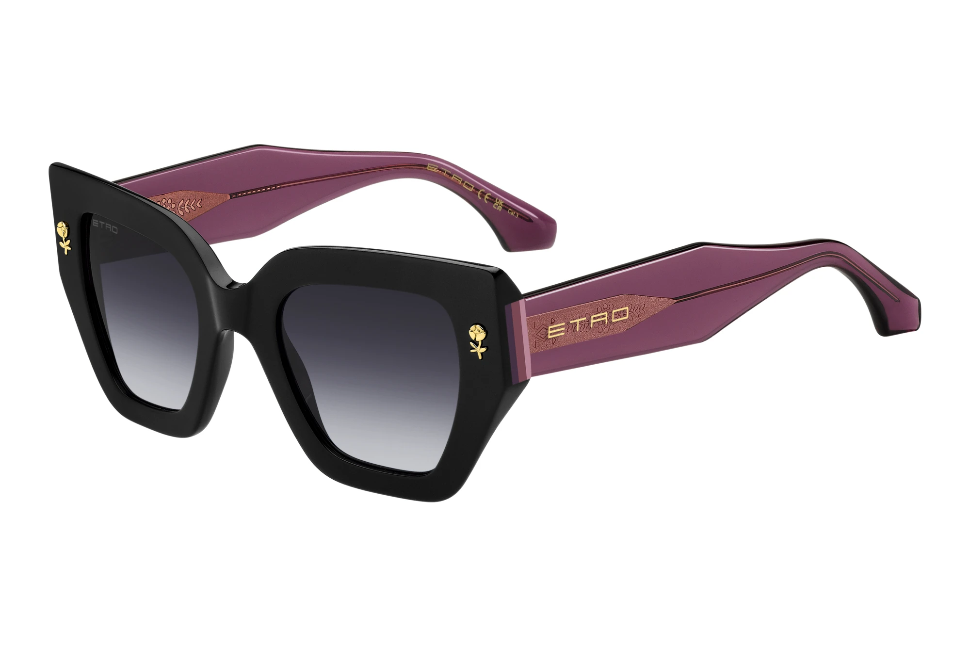 Etro ETRO 0010/S HK8/9O DARK GREY SHADEDBLACK VIOLET Etro ETRO 0010/S HK8/9O DARK GREY SHADEDBLACK VIOLET