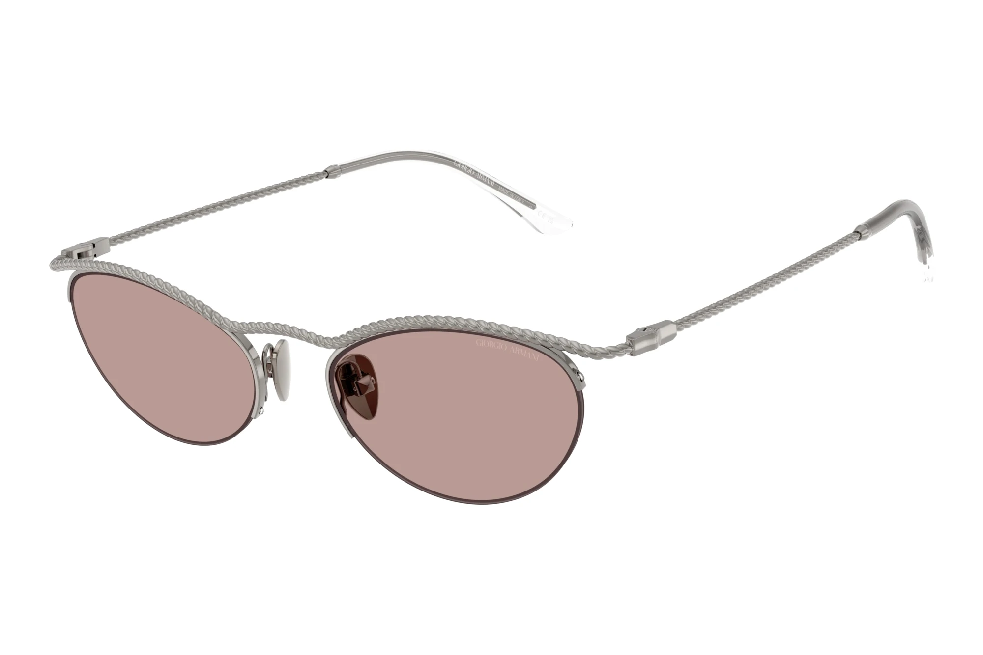Giorgio Armani AR6175 30107N Light Purple BrownShiny Gunmetal Giorgio Armani AR6175 30107N Light Purple BrownShiny Gunmetal