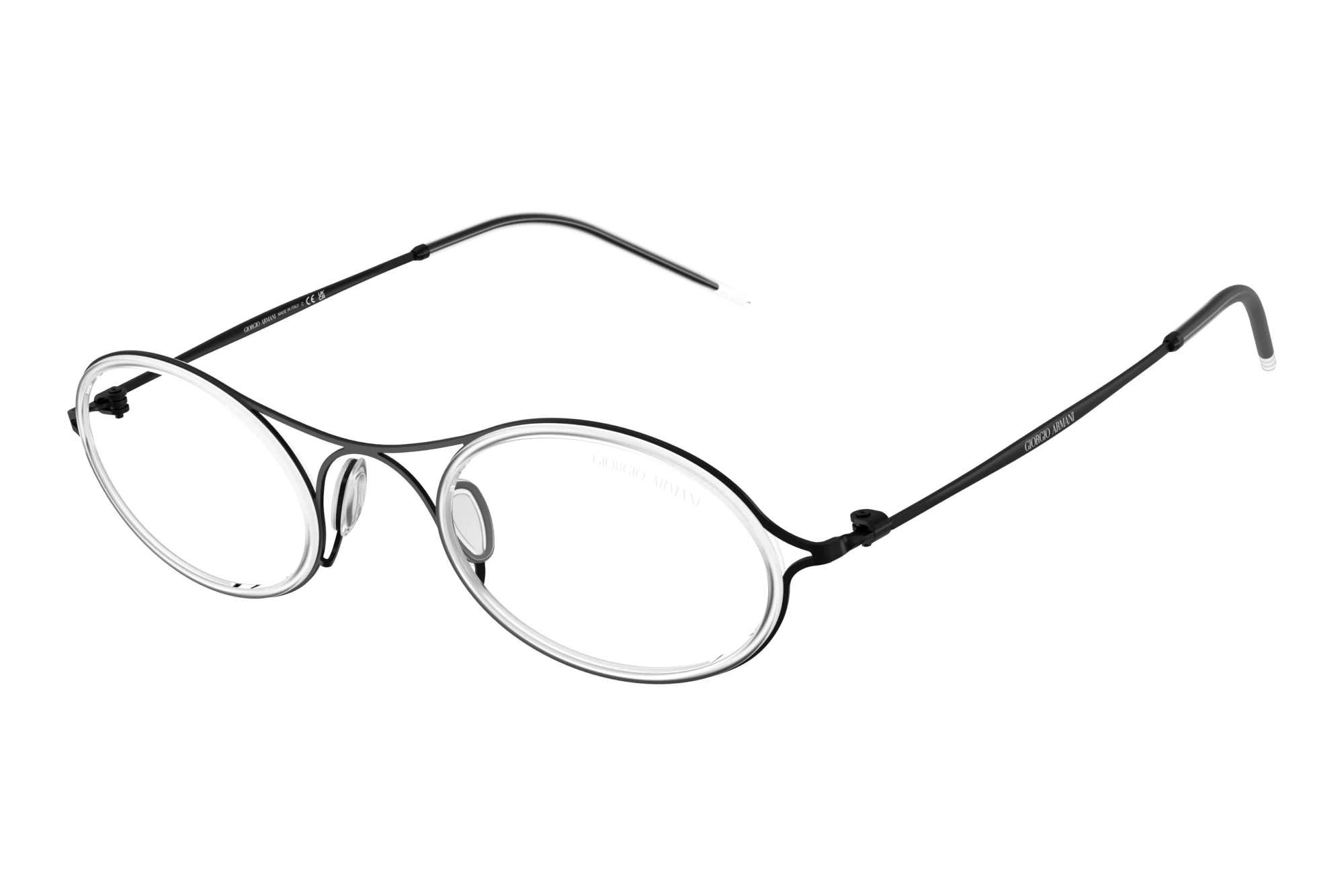 Giorgio Armani AR6187 30011W ClearMatte Black Giorgio Armani AR6187 30011W ClearMatte Black