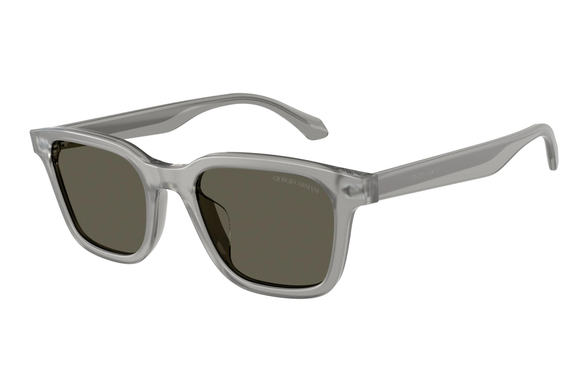 Giorgio Armani AR8265U 647471 Dark BrownMatte Transparent Grey Giorgio Armani AR8265U 647471 Dark BrownMatte Transparent Grey