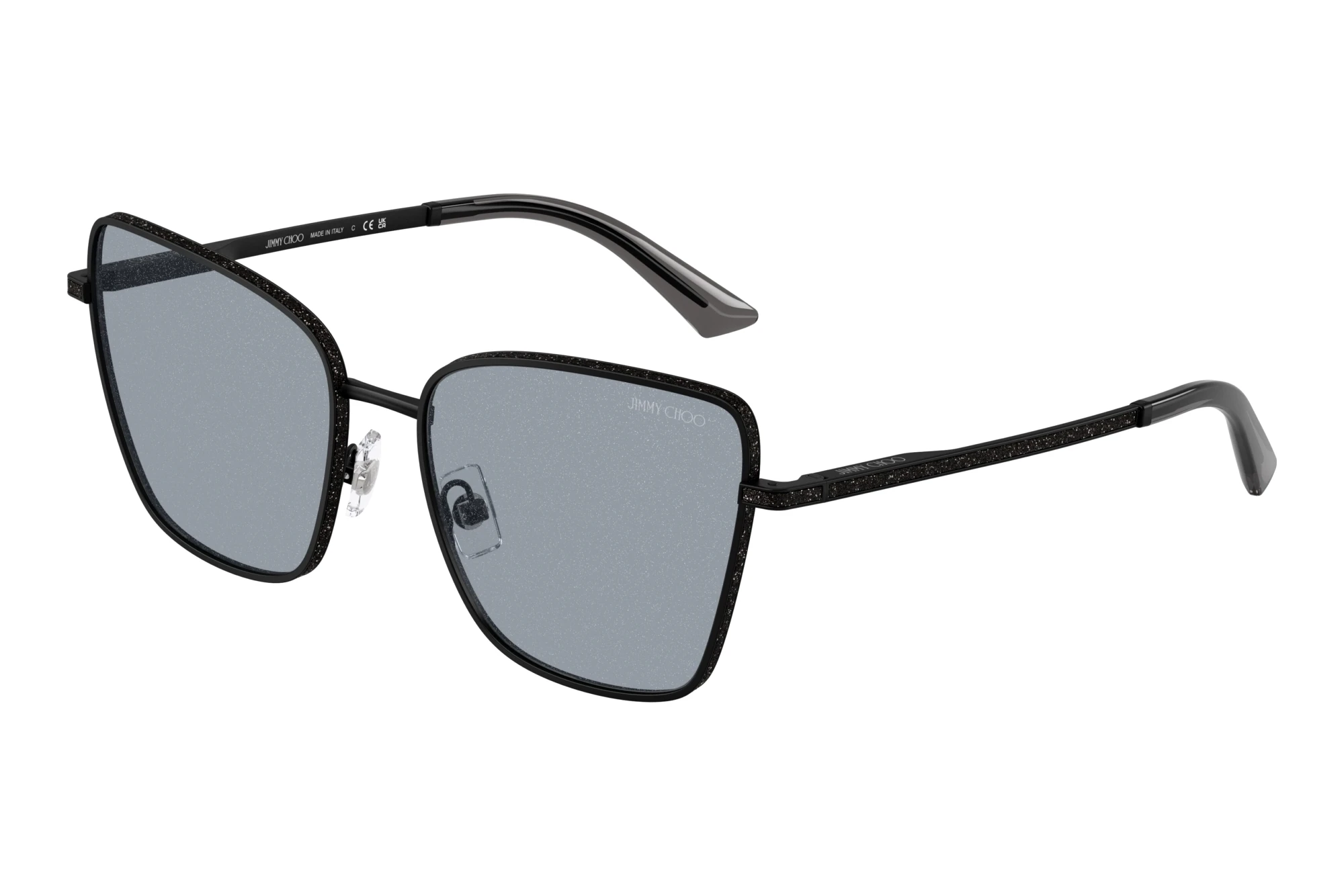 Jimmy Choo JC4023J 30014R Dark Grey GlitterMatte Black Jimmy Choo JC4023J 30014R Dark Grey GlitterMatte Black