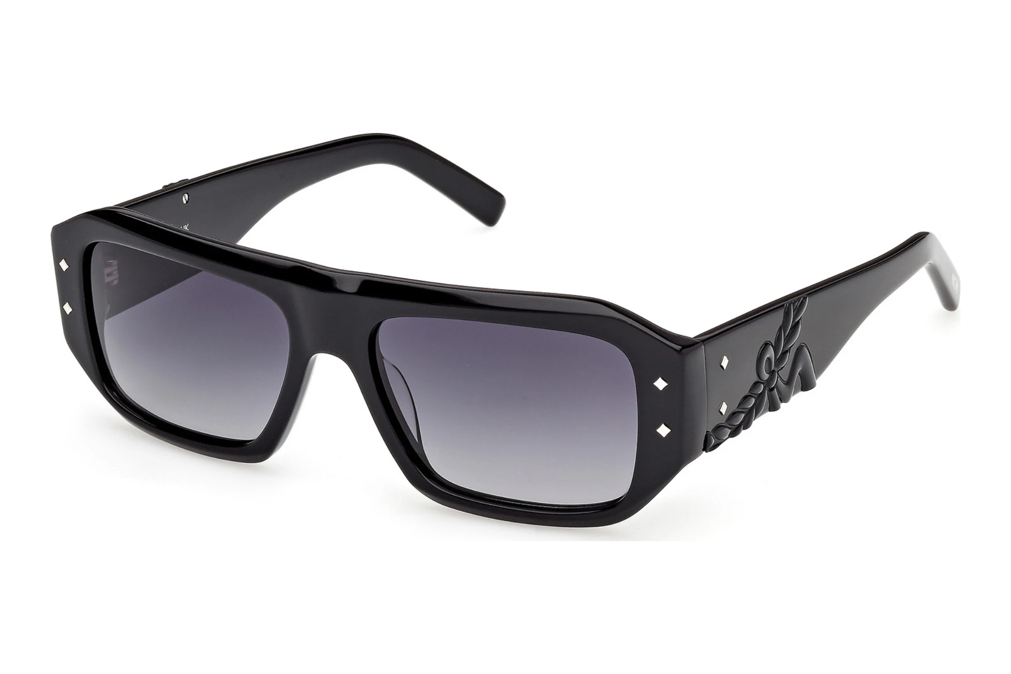 MCM Worldwide MW0033 01B grau verlaufendGlänzend Schwarz MCM Worldwide MW0033 01B grau verlaufendGlänzend Schwarz