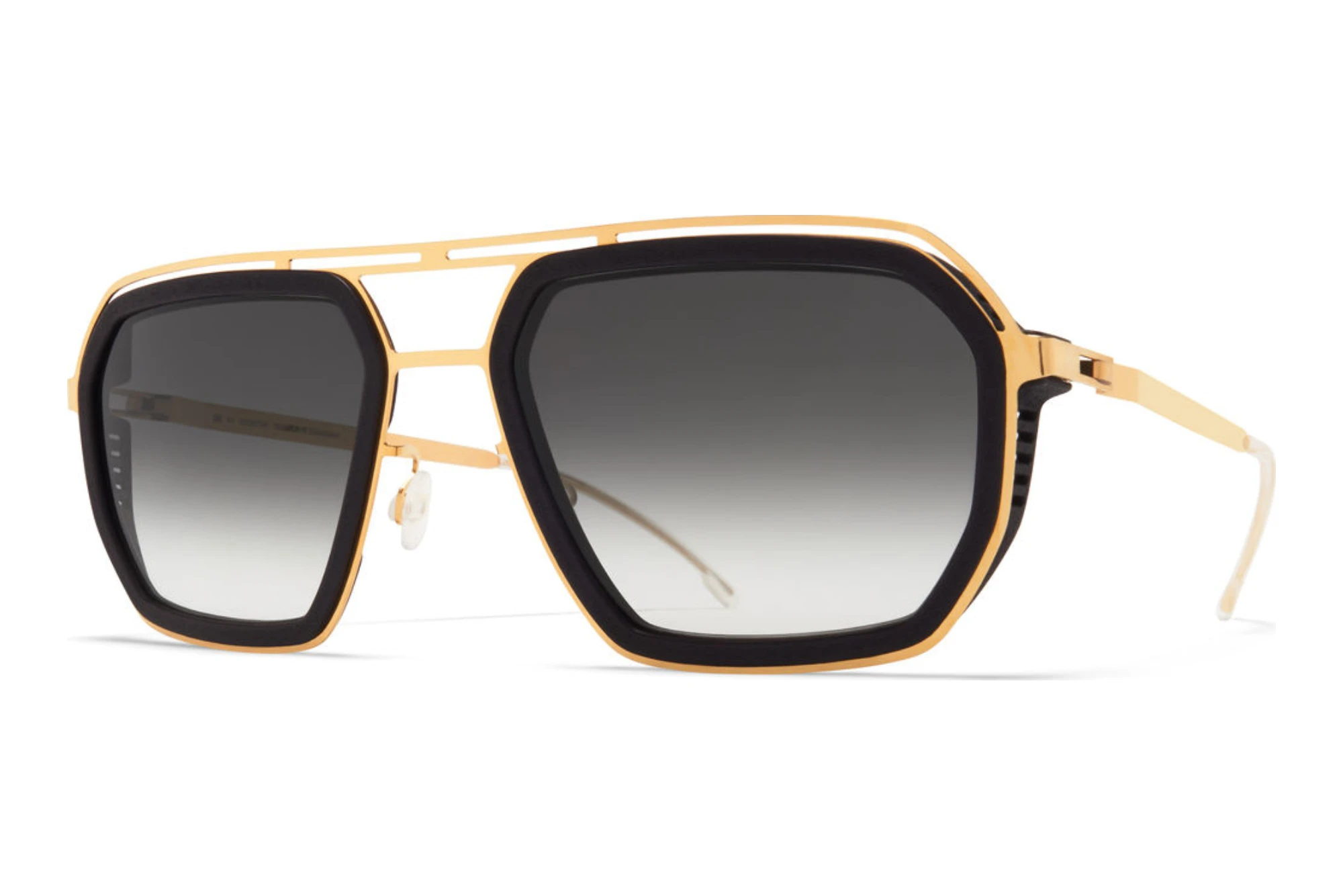 MYKITA MOJAVE SUN 585 Raw Black GradientMH7-Pitch Black/Glossy Gold MYKITA MOJAVE SUN 585 Raw Black GradientMH7-Pitch Black/Glossy Gold